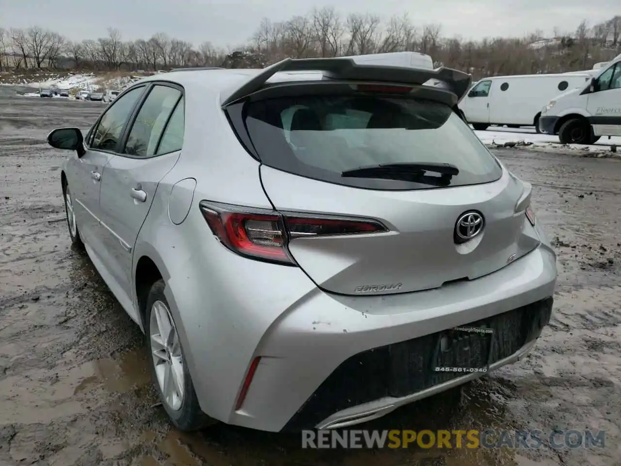 3 Photograph of a damaged car JTNK4RBE0K3002662 TOYOTA COROLLA 2019