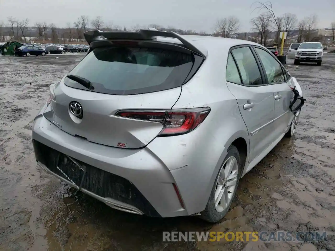 4 Photograph of a damaged car JTNK4RBE0K3002662 TOYOTA COROLLA 2019