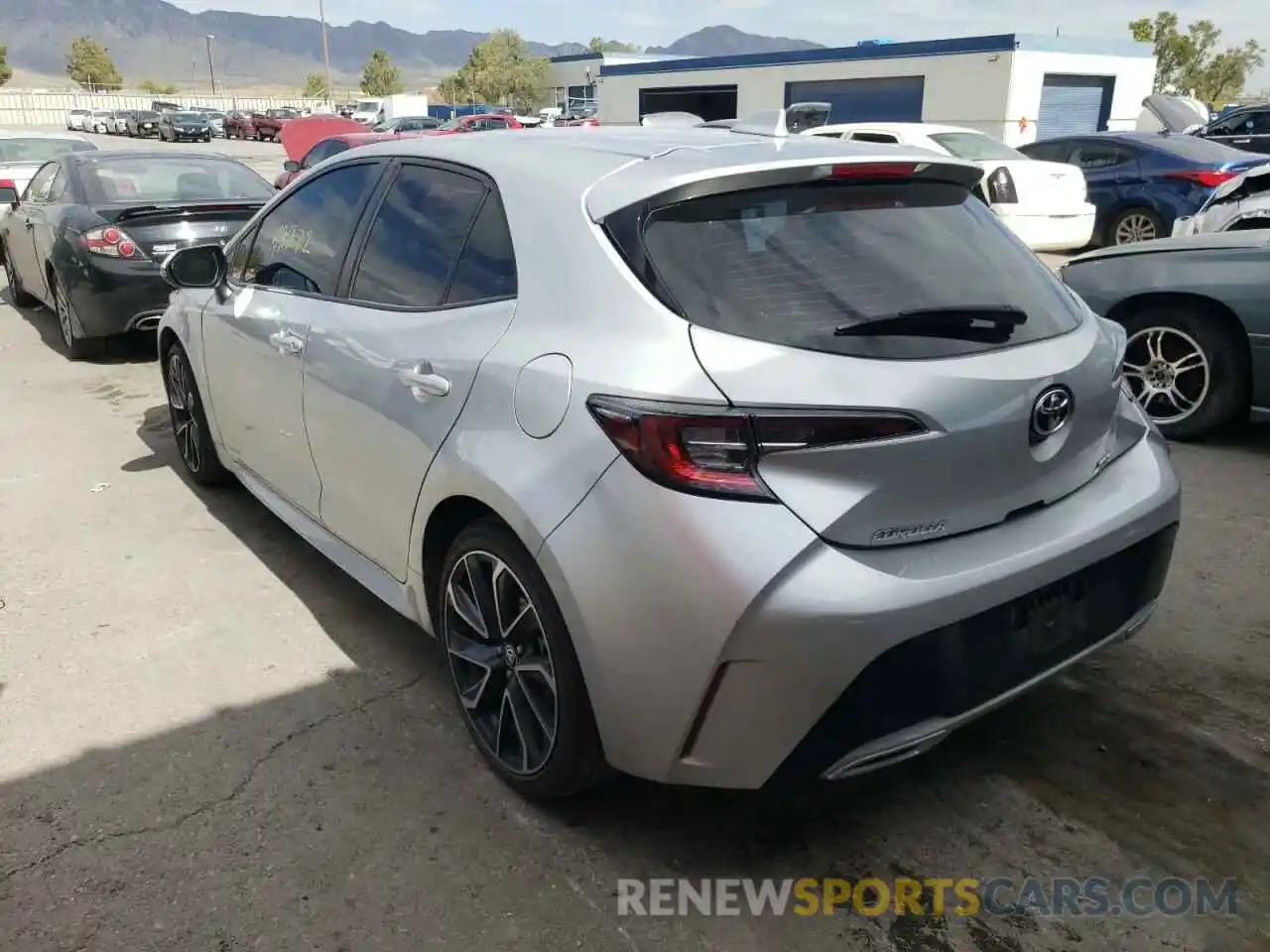 3 Photograph of a damaged car JTNK4RBE0K3005075 TOYOTA COROLLA 2019