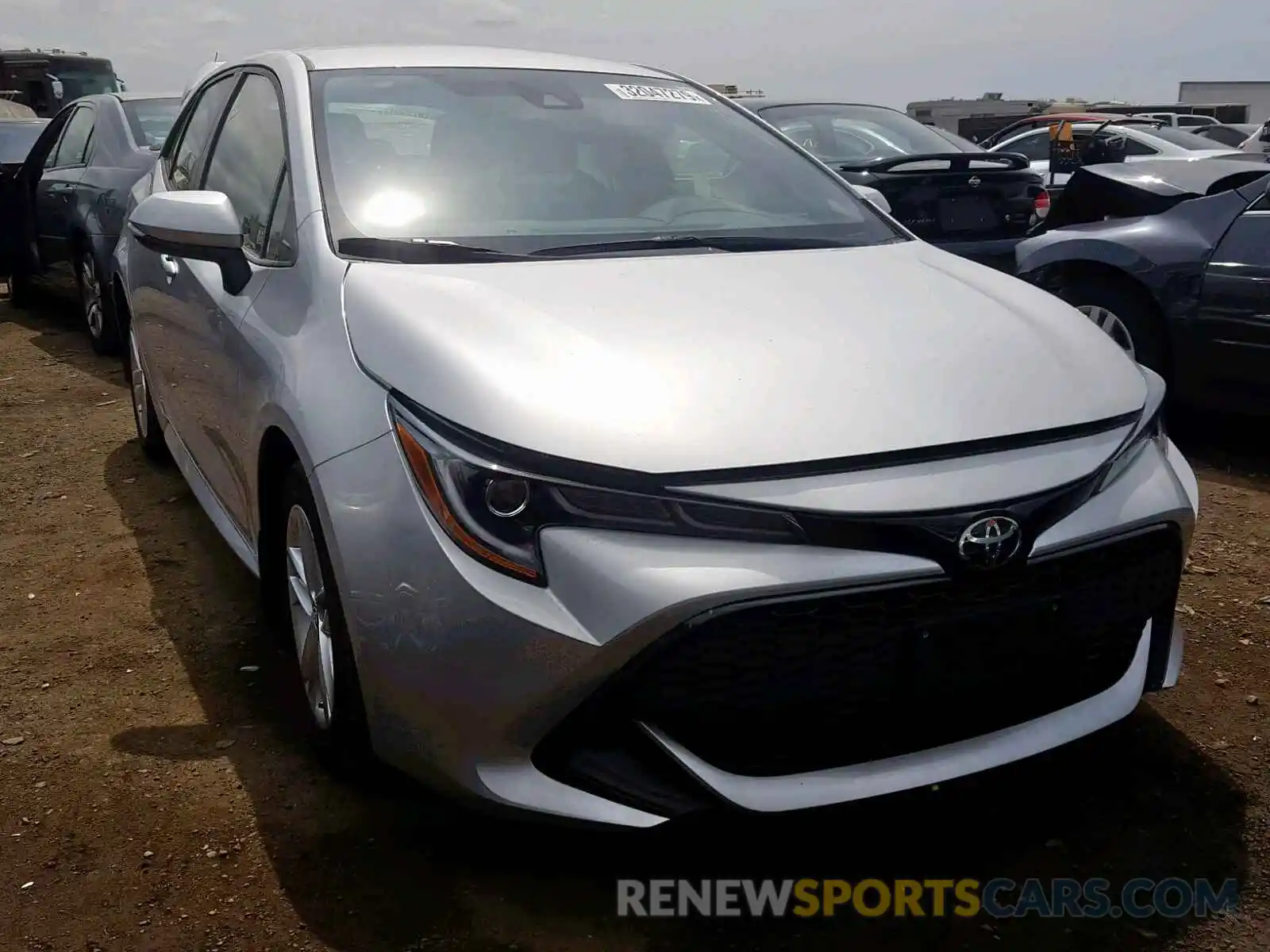 1 Photograph of a damaged car JTNK4RBE0K3005772 TOYOTA COROLLA 2019