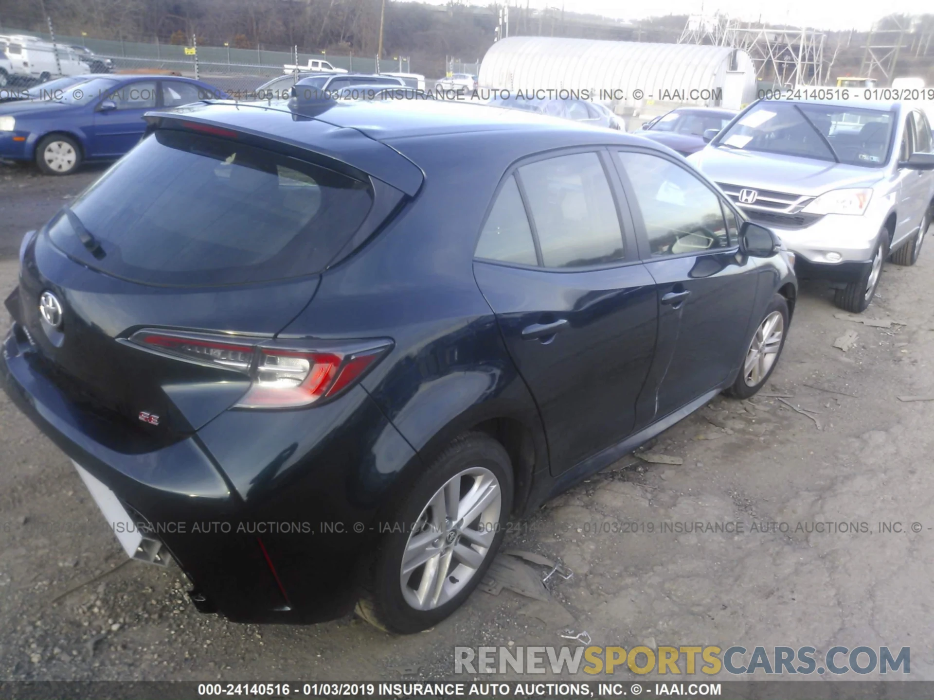 4 Photograph of a damaged car JTNK4RBE0K3007201 TOYOTA COROLLA 2019