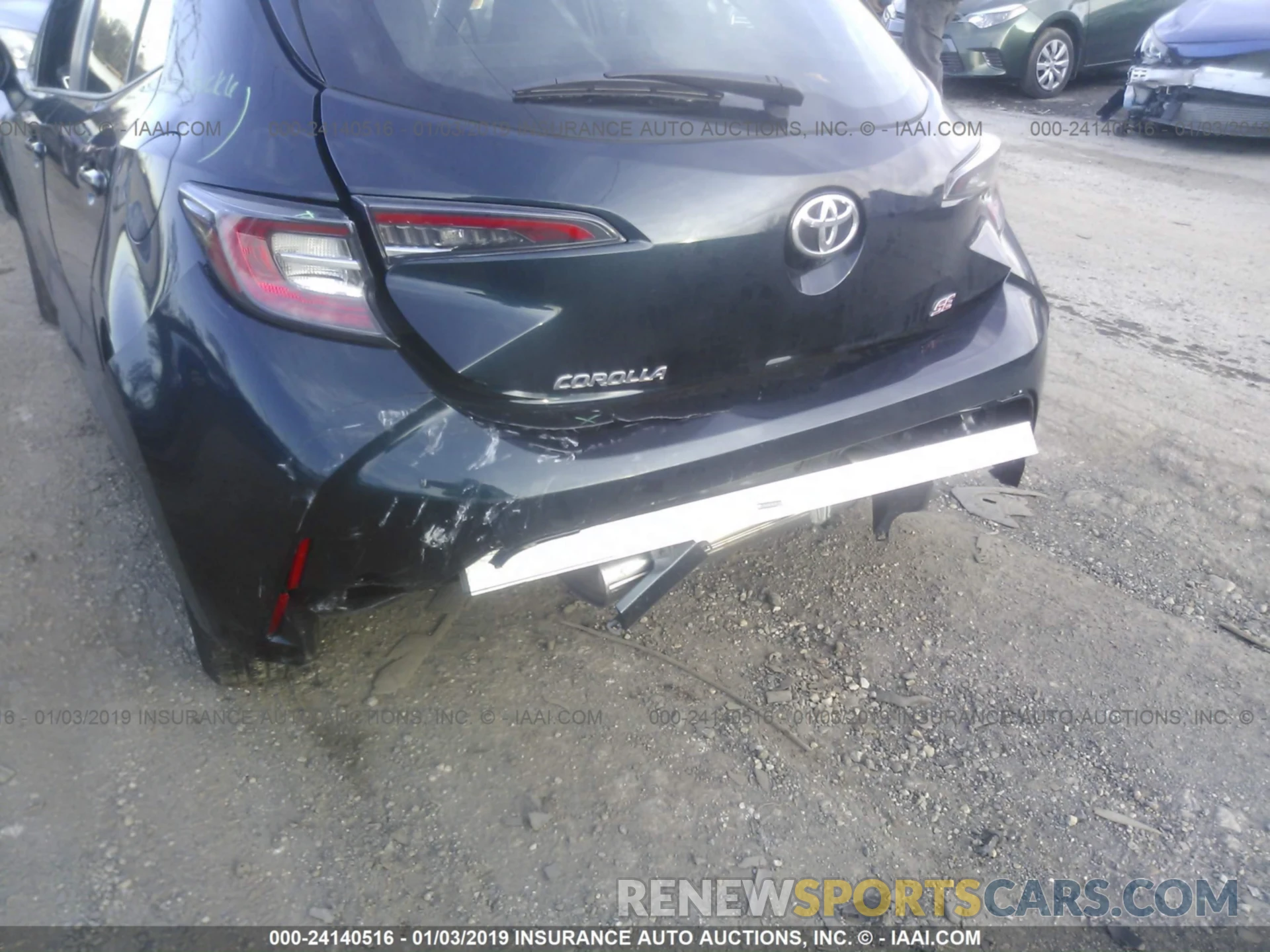 6 Photograph of a damaged car JTNK4RBE0K3007201 TOYOTA COROLLA 2019