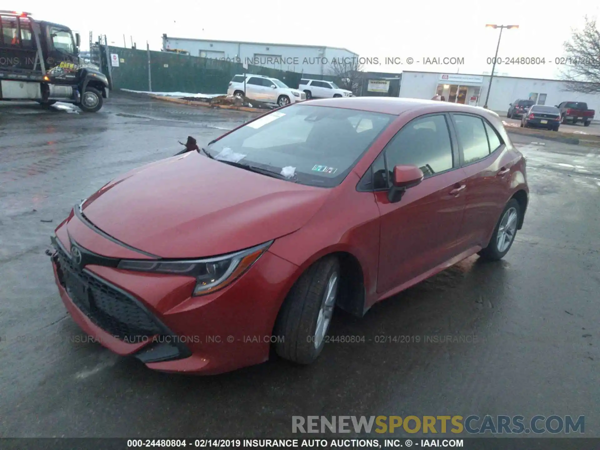 2 Photograph of a damaged car JTNK4RBE0K3009398 TOYOTA COROLLA 2019