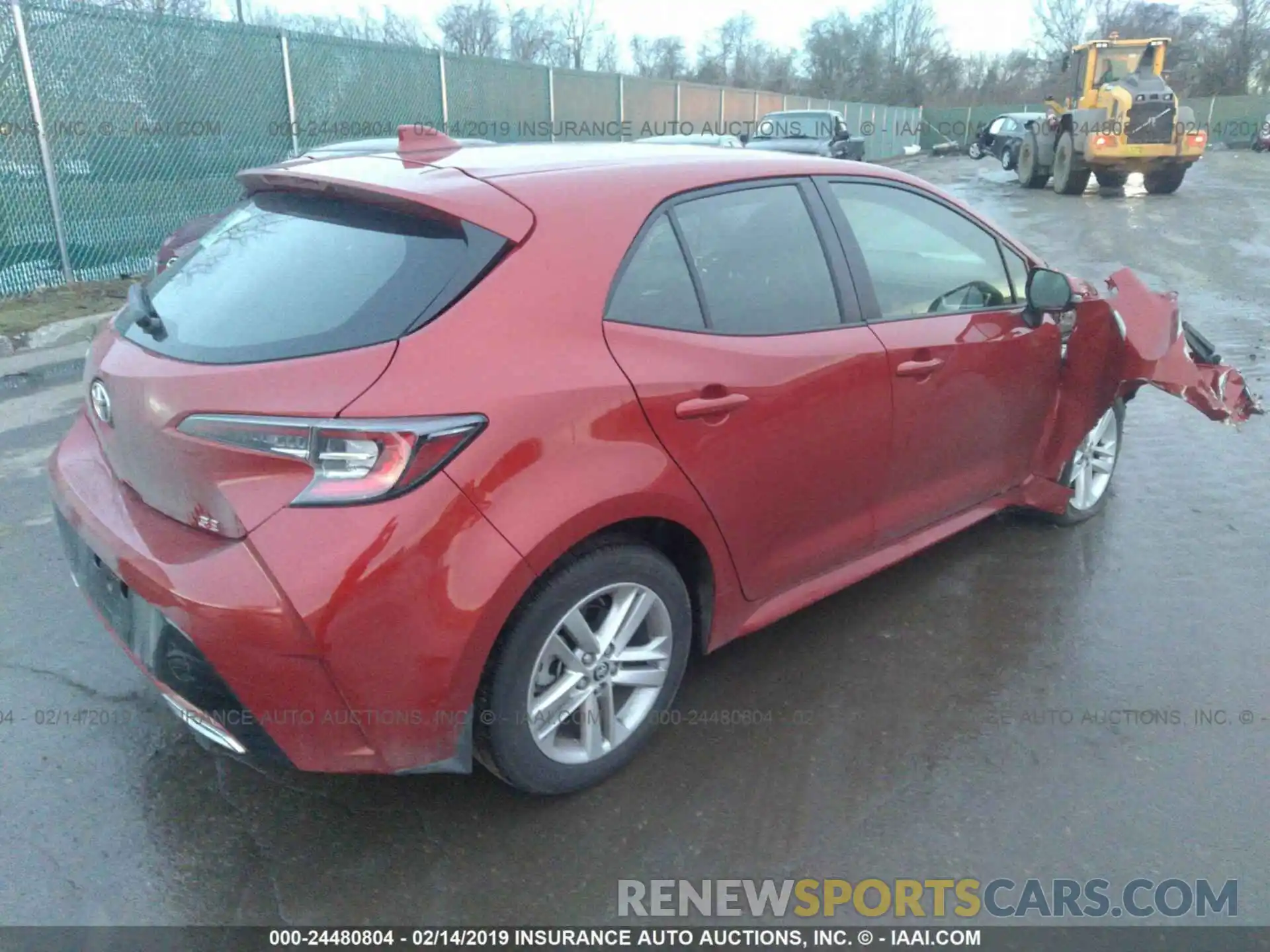 4 Photograph of a damaged car JTNK4RBE0K3009398 TOYOTA COROLLA 2019