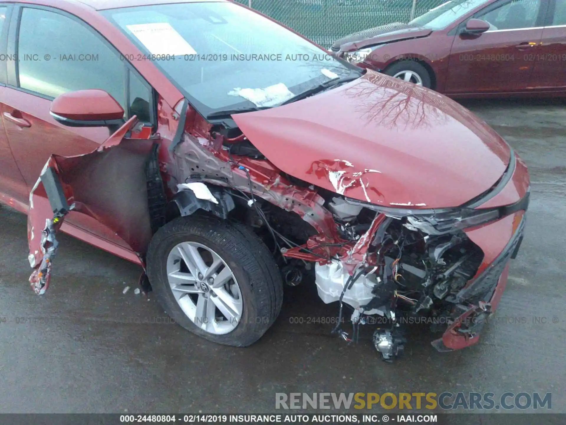 6 Photograph of a damaged car JTNK4RBE0K3009398 TOYOTA COROLLA 2019