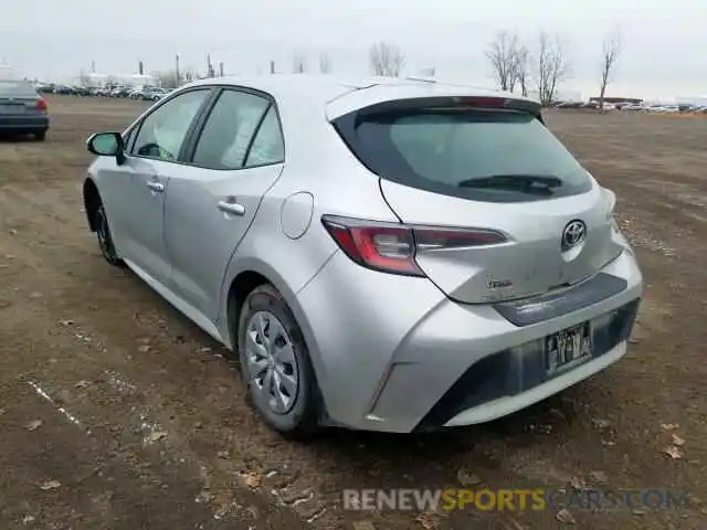 3 Photograph of a damaged car JTNK4RBE0K3012124 TOYOTA COROLLA 2019