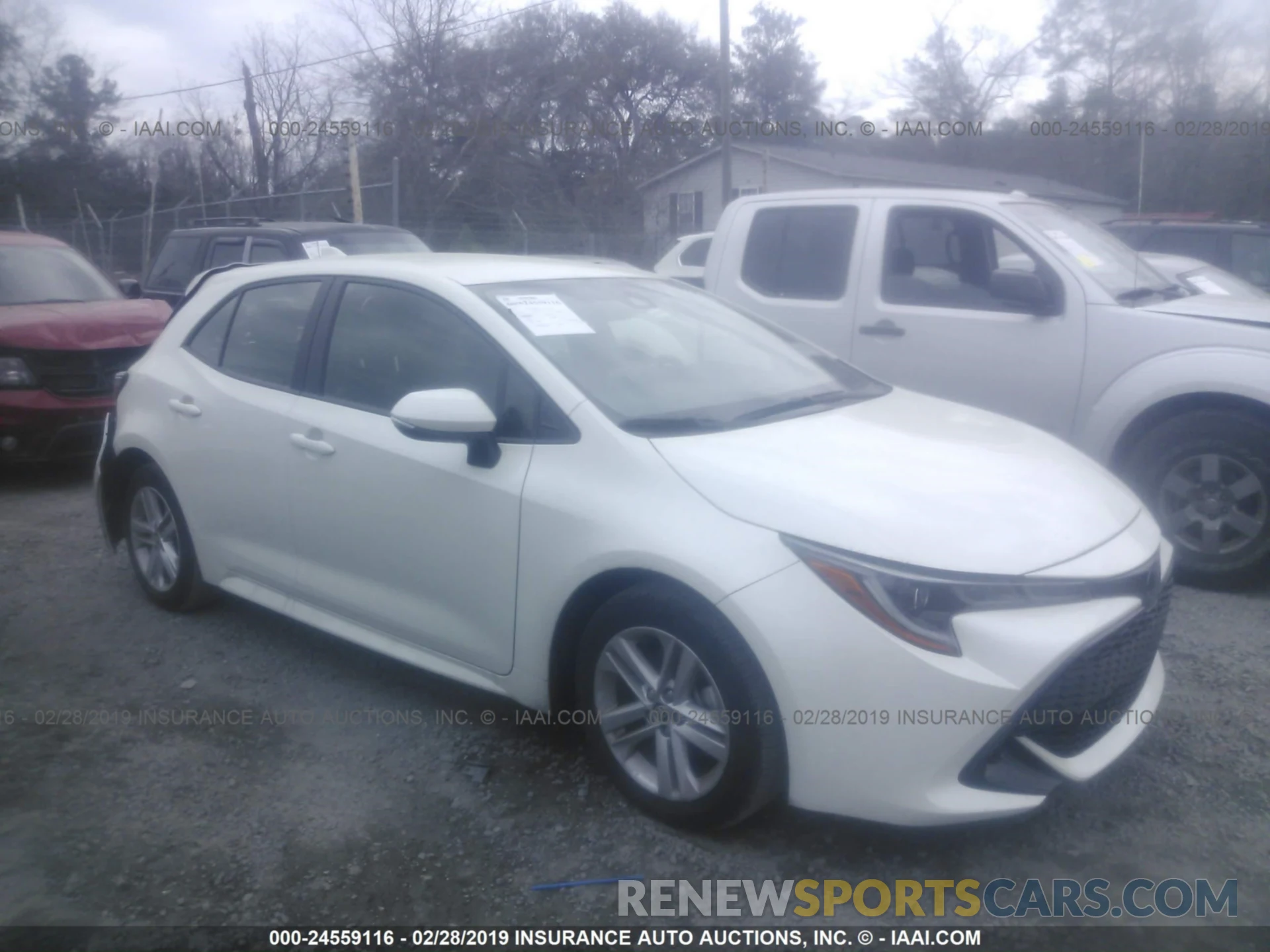 1 Photograph of a damaged car JTNK4RBE0K3012348 TOYOTA COROLLA 2019