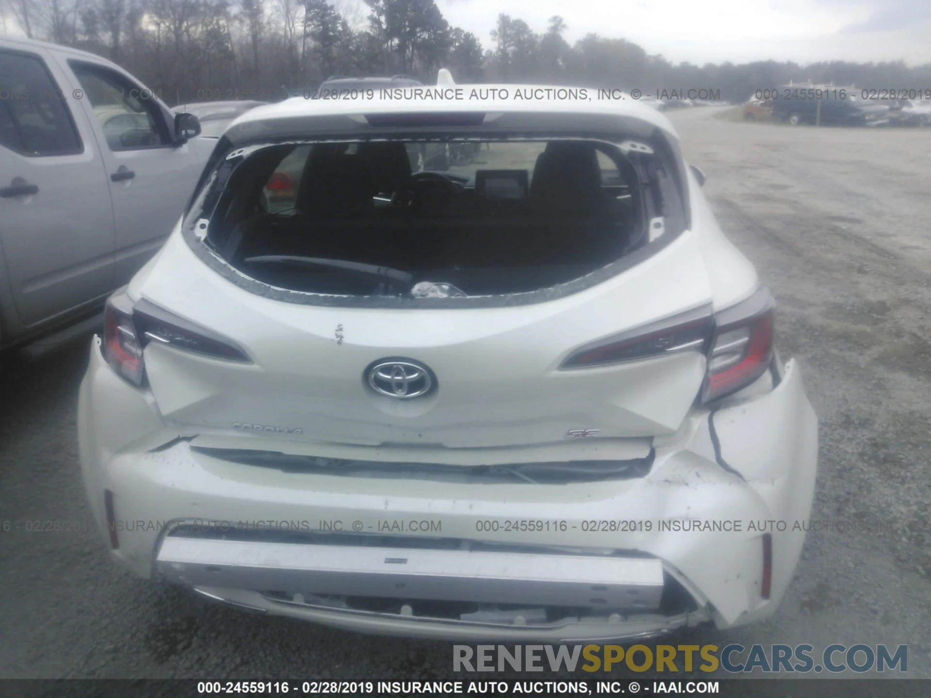 6 Photograph of a damaged car JTNK4RBE0K3012348 TOYOTA COROLLA 2019