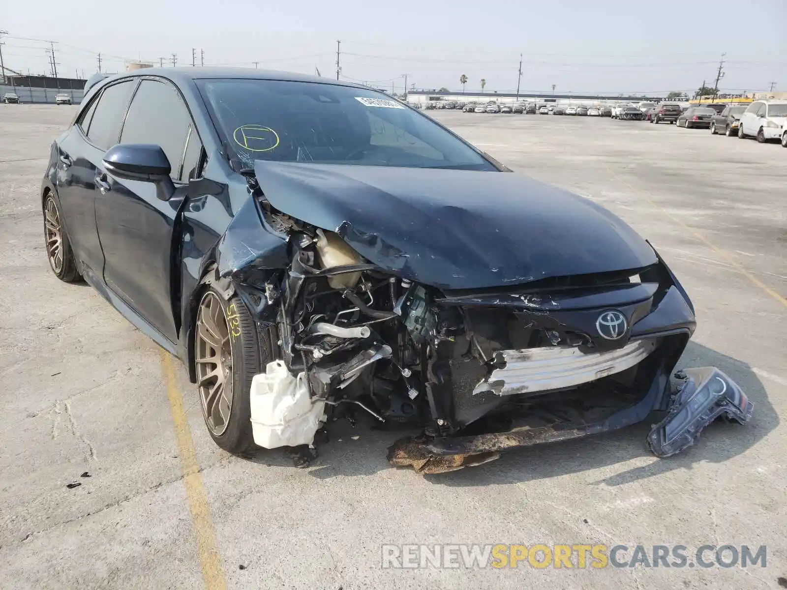 1 Photograph of a damaged car JTNK4RBE0K3012933 TOYOTA COROLLA 2019