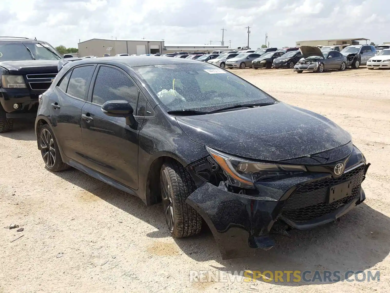 1 Photograph of a damaged car JTNK4RBE0K3014147 TOYOTA COROLLA 2019