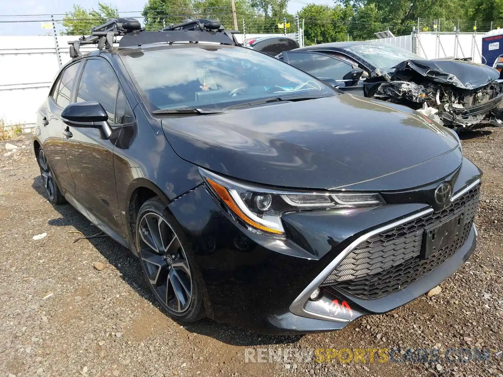 1 Photograph of a damaged car JTNK4RBE0K3016643 TOYOTA COROLLA 2019