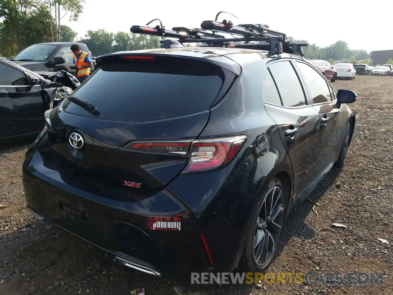 4 Photograph of a damaged car JTNK4RBE0K3016643 TOYOTA COROLLA 2019