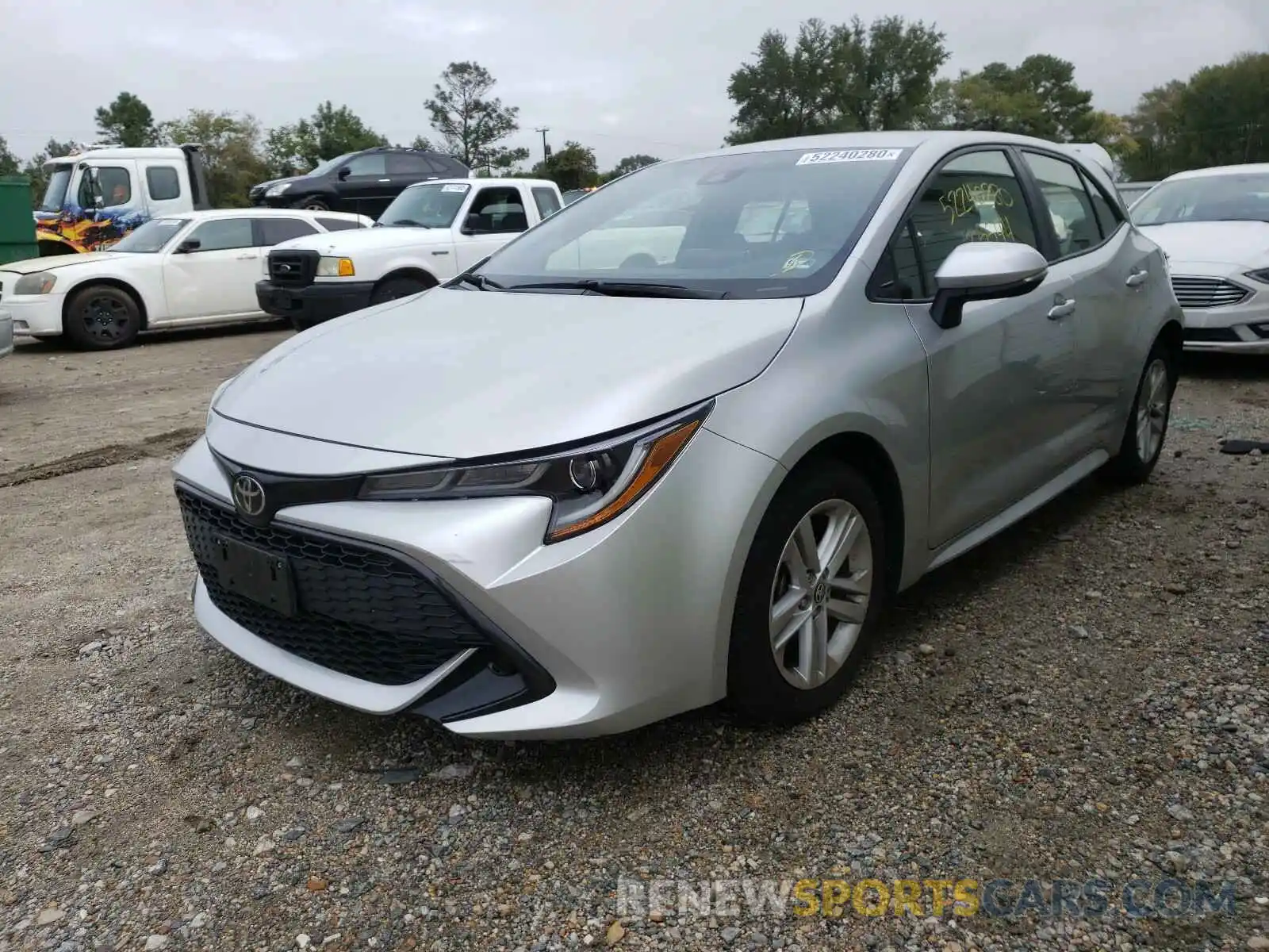 2 Photograph of a damaged car JTNK4RBE0K3016657 TOYOTA COROLLA 2019