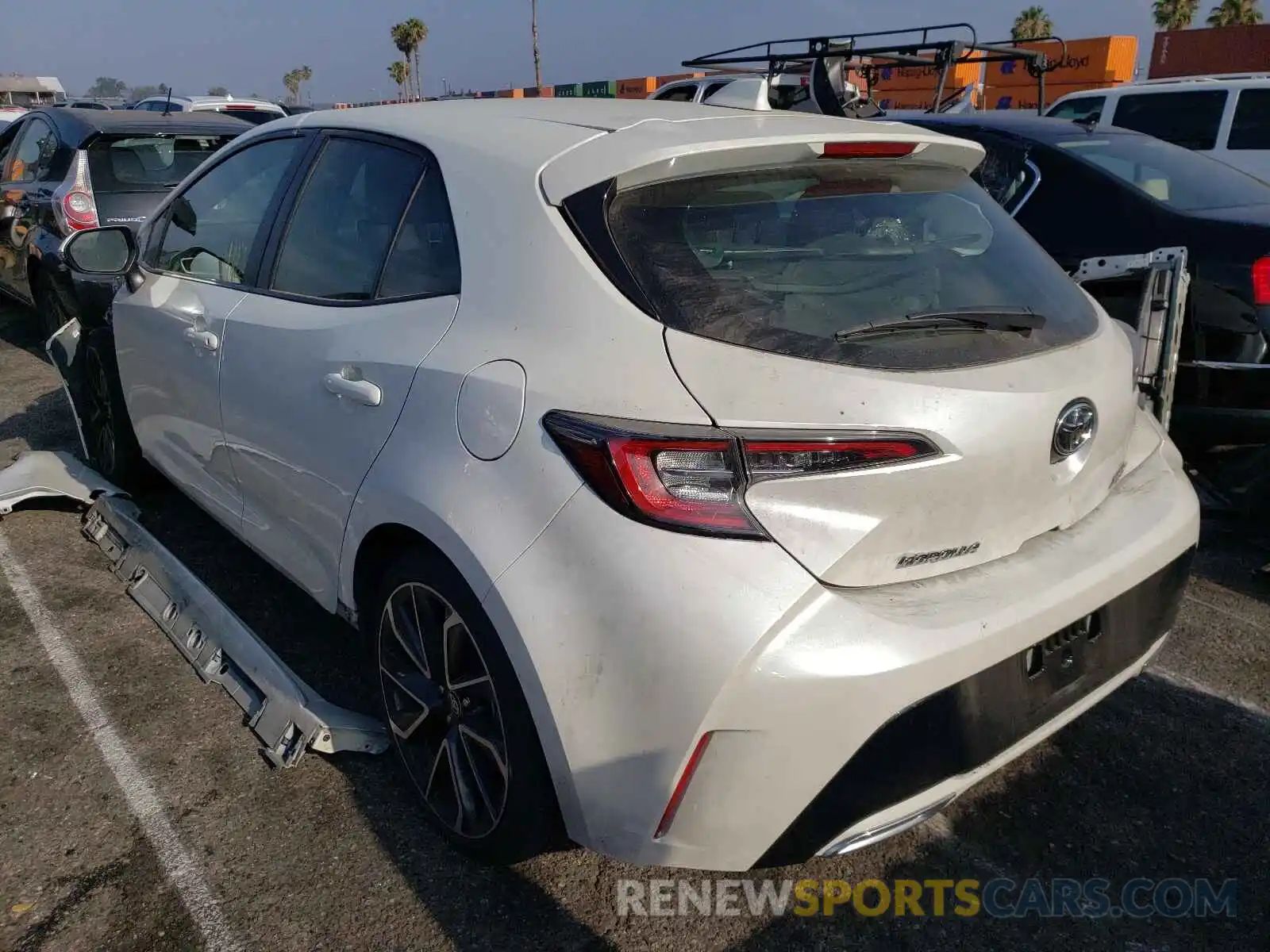 3 Photograph of a damaged car JTNK4RBE0K3017128 TOYOTA COROLLA 2019