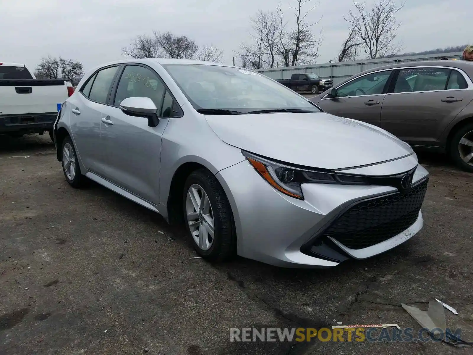 1 Photograph of a damaged car JTNK4RBE0K3018456 TOYOTA COROLLA 2019