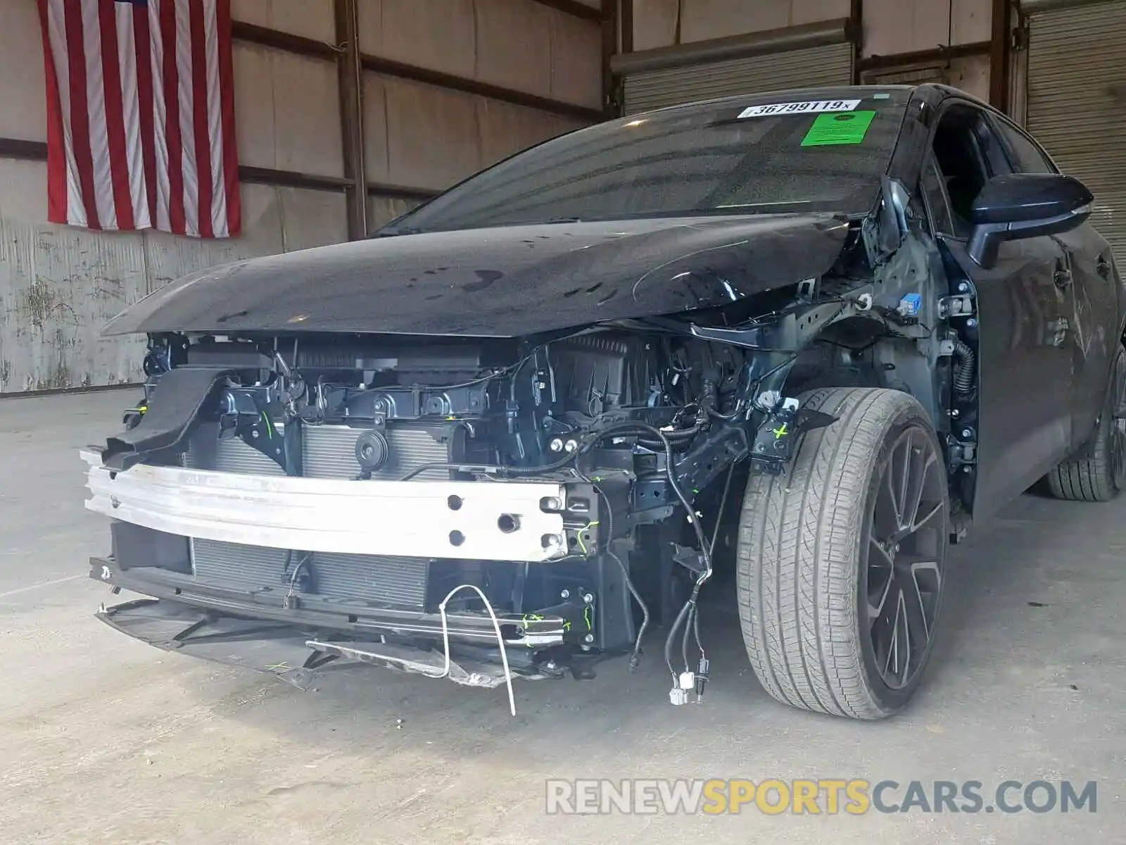 9 Photograph of a damaged car JTNK4RBE0K3019591 TOYOTA COROLLA 2019