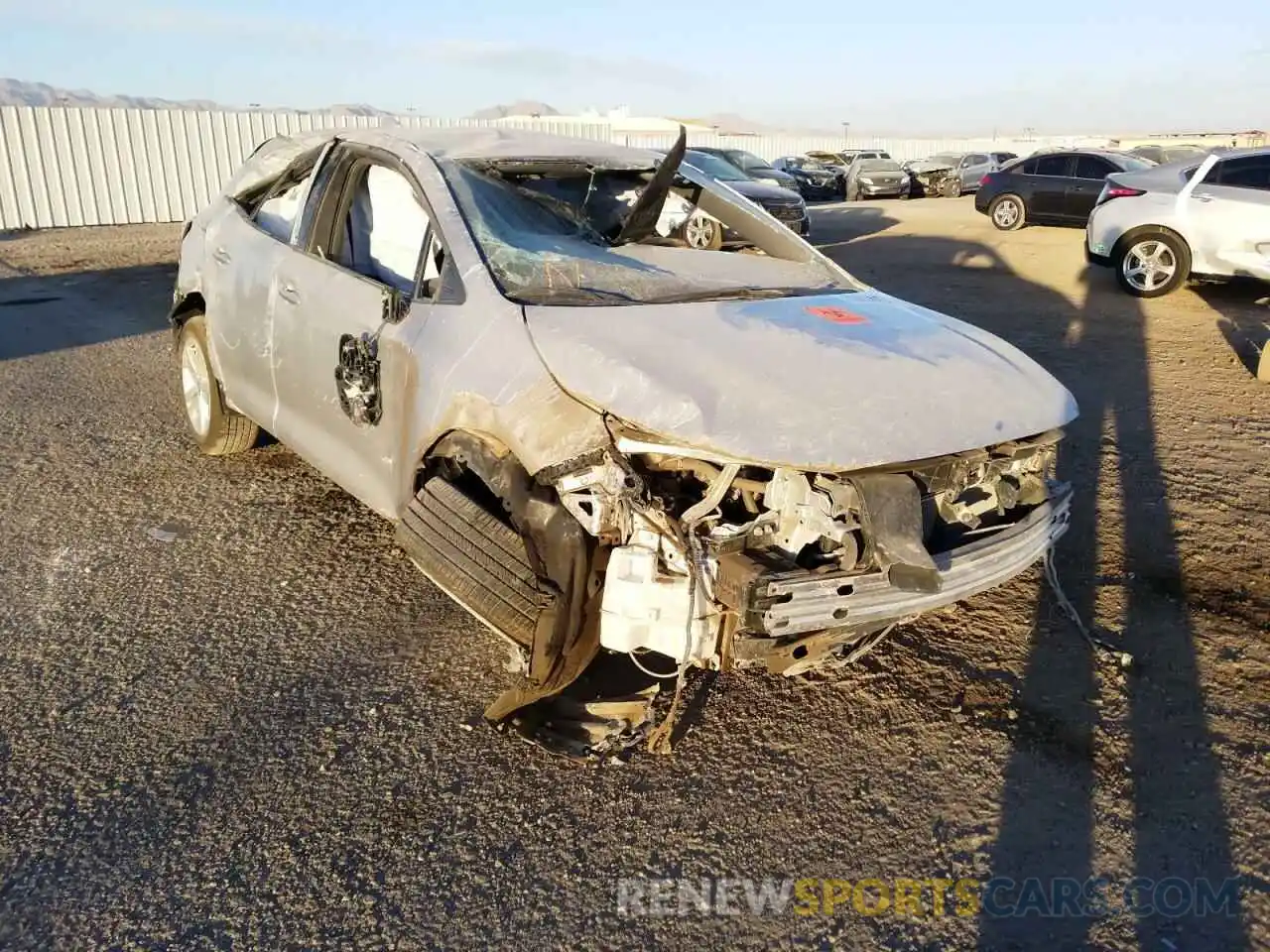 1 Photograph of a damaged car JTNK4RBE0K3024094 TOYOTA COROLLA 2019