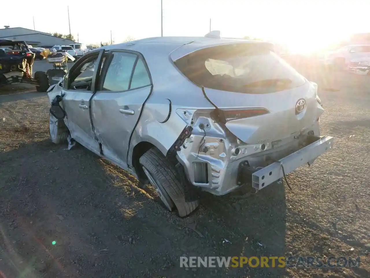 3 Photograph of a damaged car JTNK4RBE0K3024094 TOYOTA COROLLA 2019