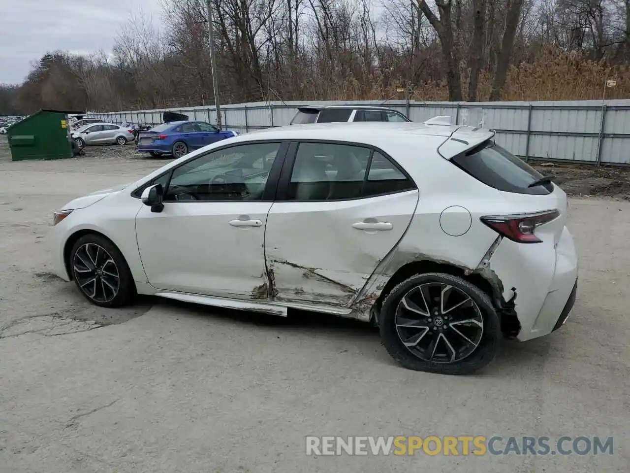 2 Photograph of a damaged car JTNK4RBE0K3025066 TOYOTA COROLLA 2019