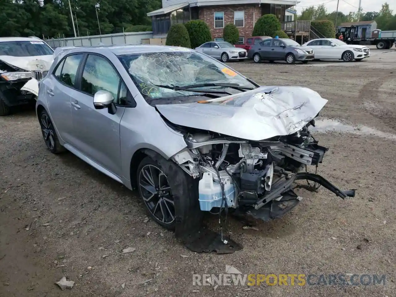 1 Photograph of a damaged car JTNK4RBE0K3026802 TOYOTA COROLLA 2019