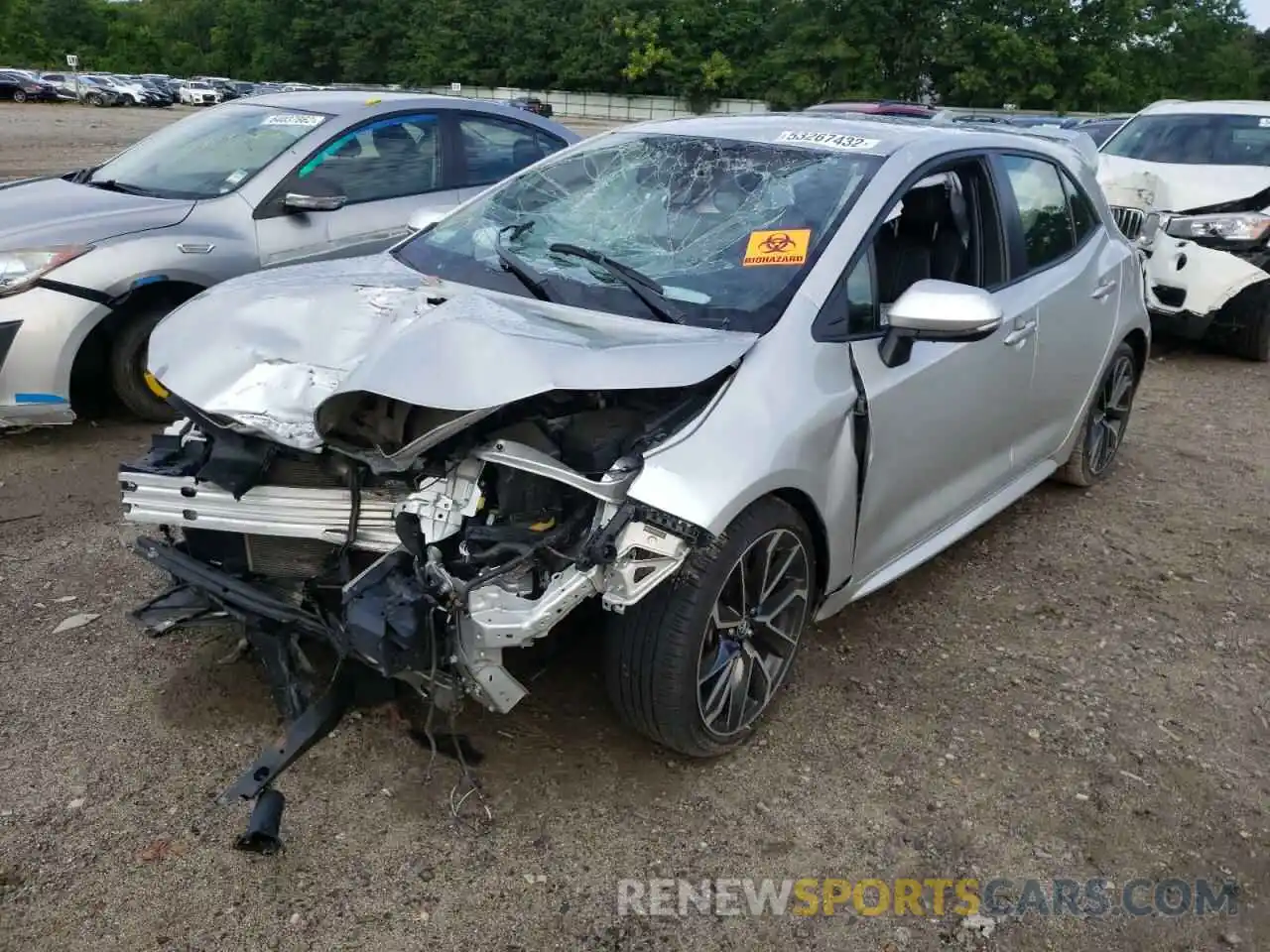 2 Photograph of a damaged car JTNK4RBE0K3026802 TOYOTA COROLLA 2019