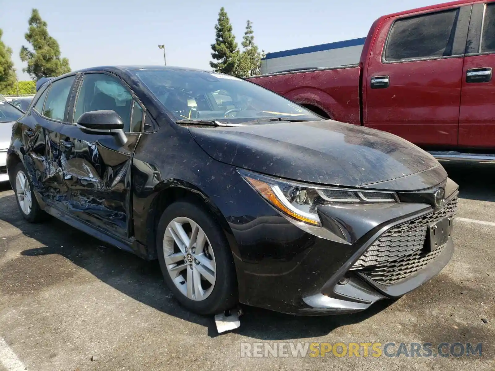 1 Photograph of a damaged car JTNK4RBE0K3026931 TOYOTA COROLLA 2019