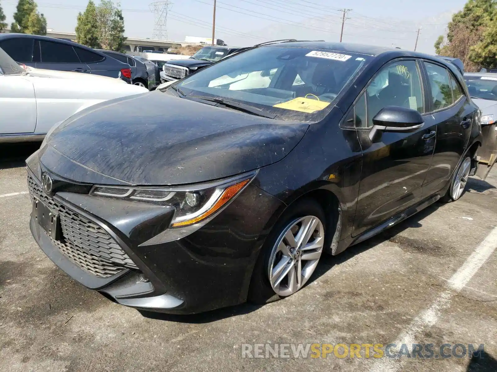 2 Photograph of a damaged car JTNK4RBE0K3026931 TOYOTA COROLLA 2019