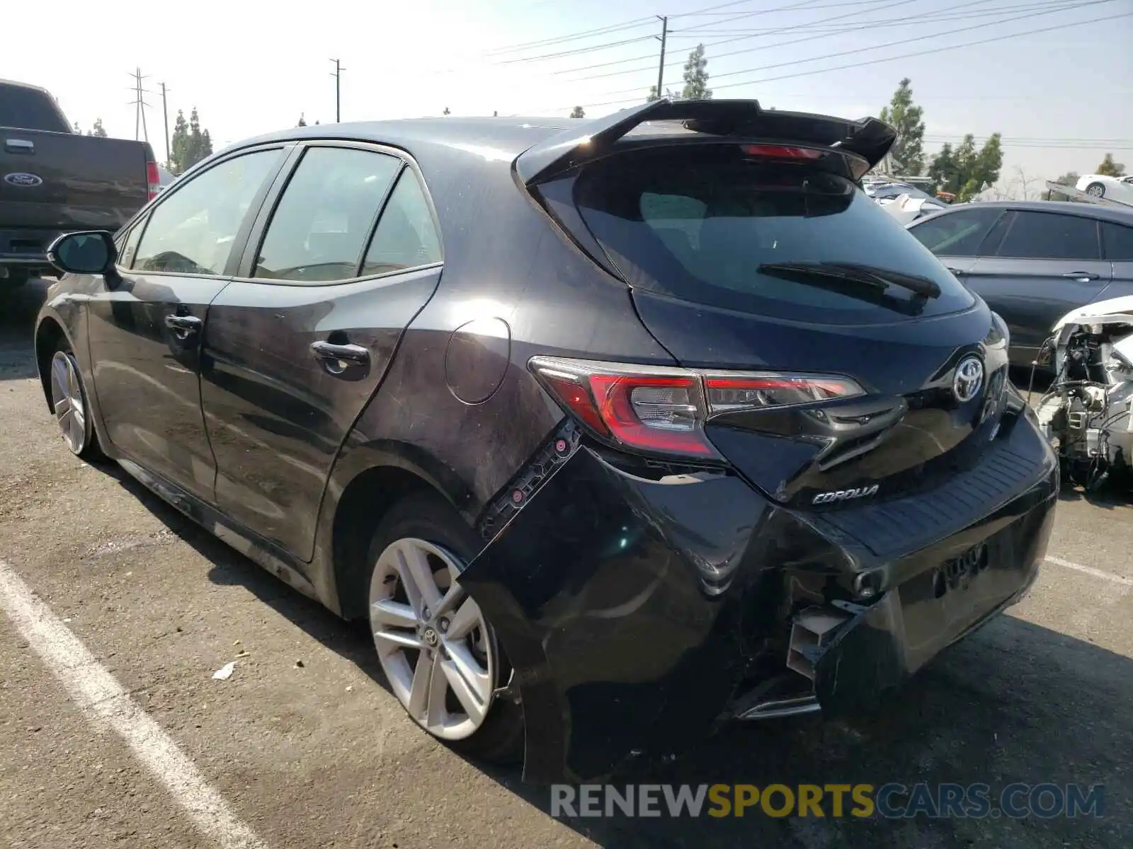 3 Photograph of a damaged car JTNK4RBE0K3026931 TOYOTA COROLLA 2019