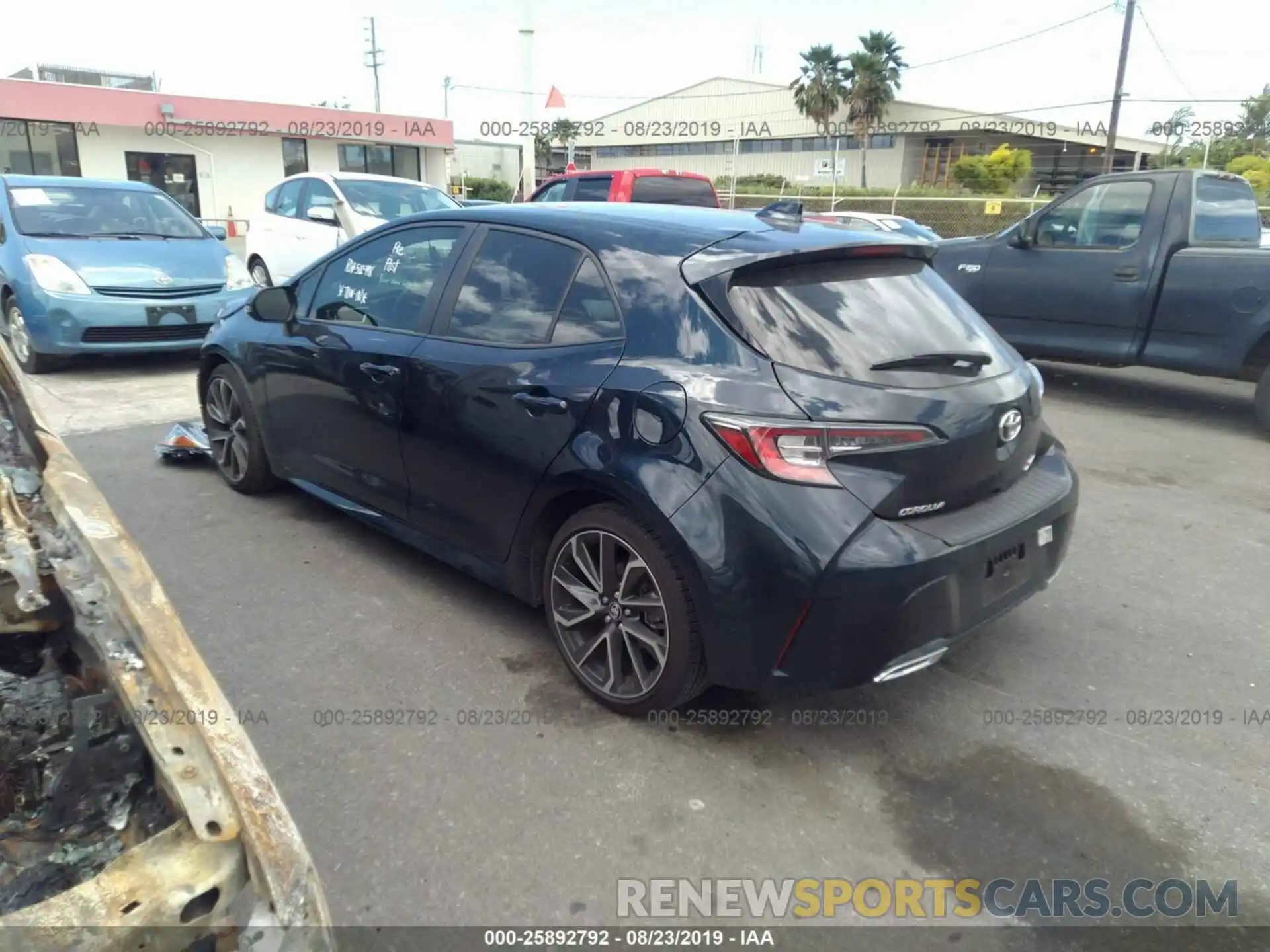 3 Photograph of a damaged car JTNK4RBE0K3027397 TOYOTA COROLLA 2019