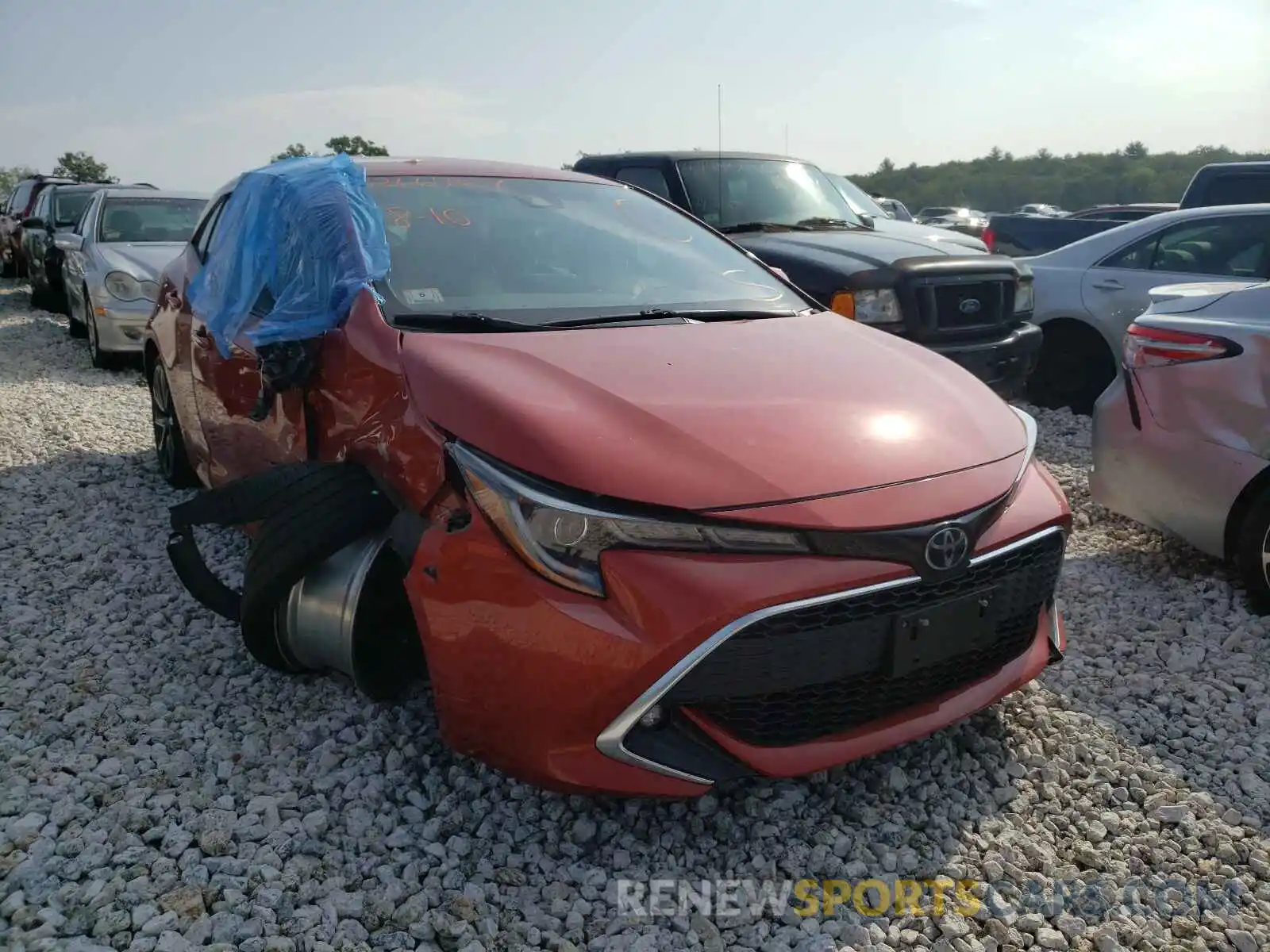 1 Photograph of a damaged car JTNK4RBE0K3029473 TOYOTA COROLLA 2019