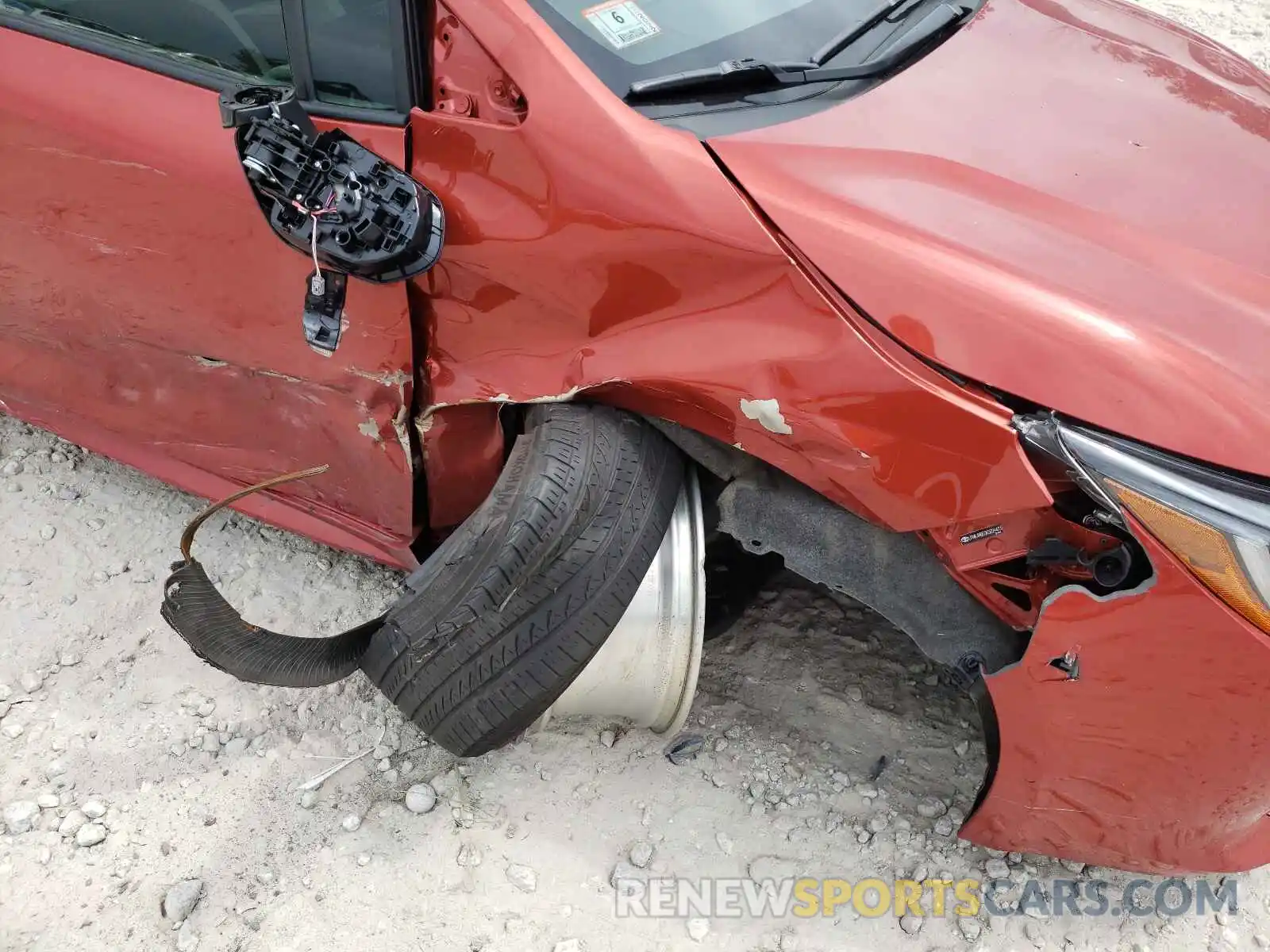 9 Photograph of a damaged car JTNK4RBE0K3029473 TOYOTA COROLLA 2019