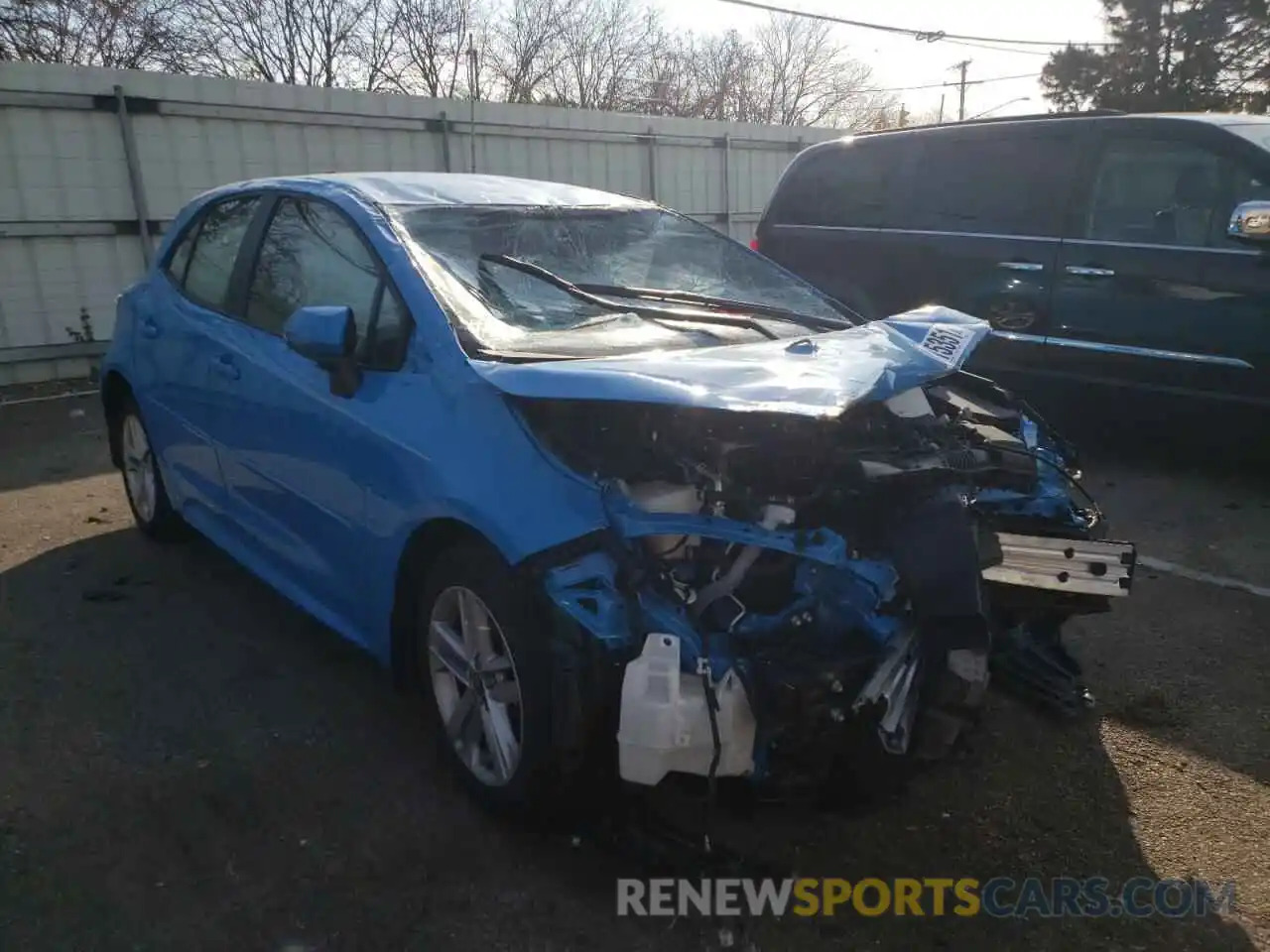 1 Photograph of a damaged car JTNK4RBE0K3030395 TOYOTA COROLLA 2019