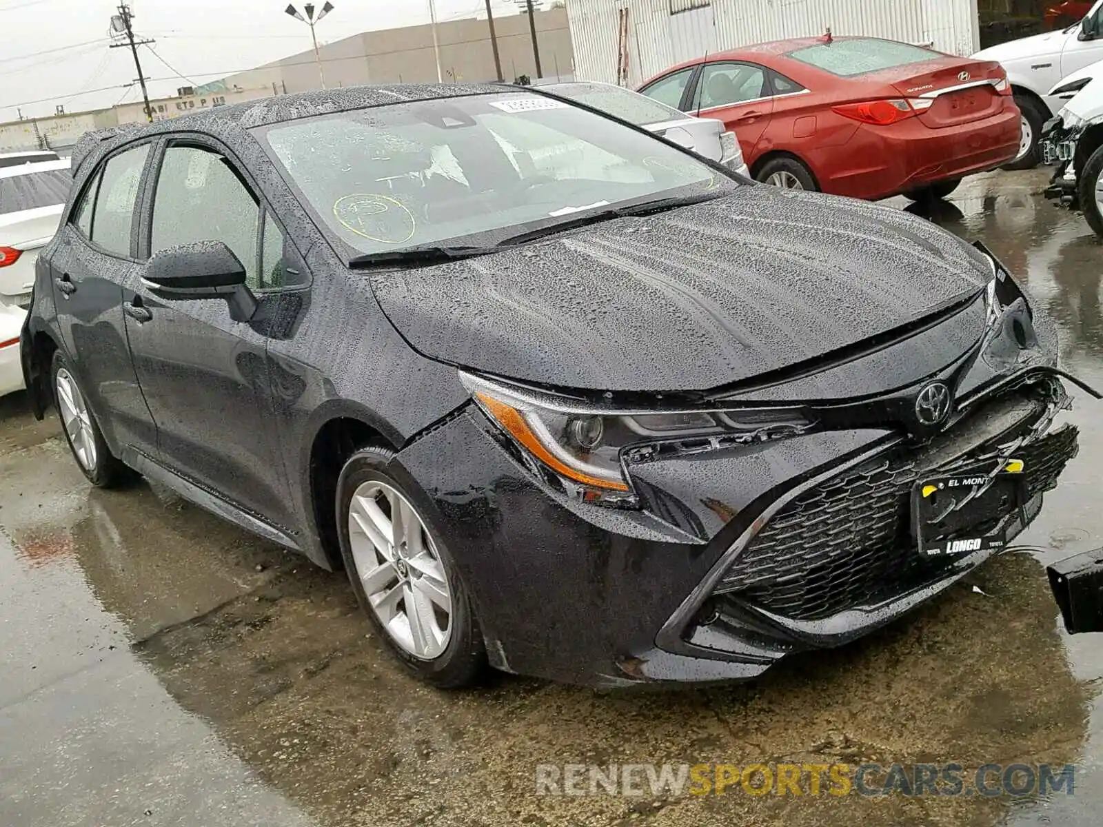 1 Photograph of a damaged car JTNK4RBE0K3030459 TOYOTA COROLLA 2019