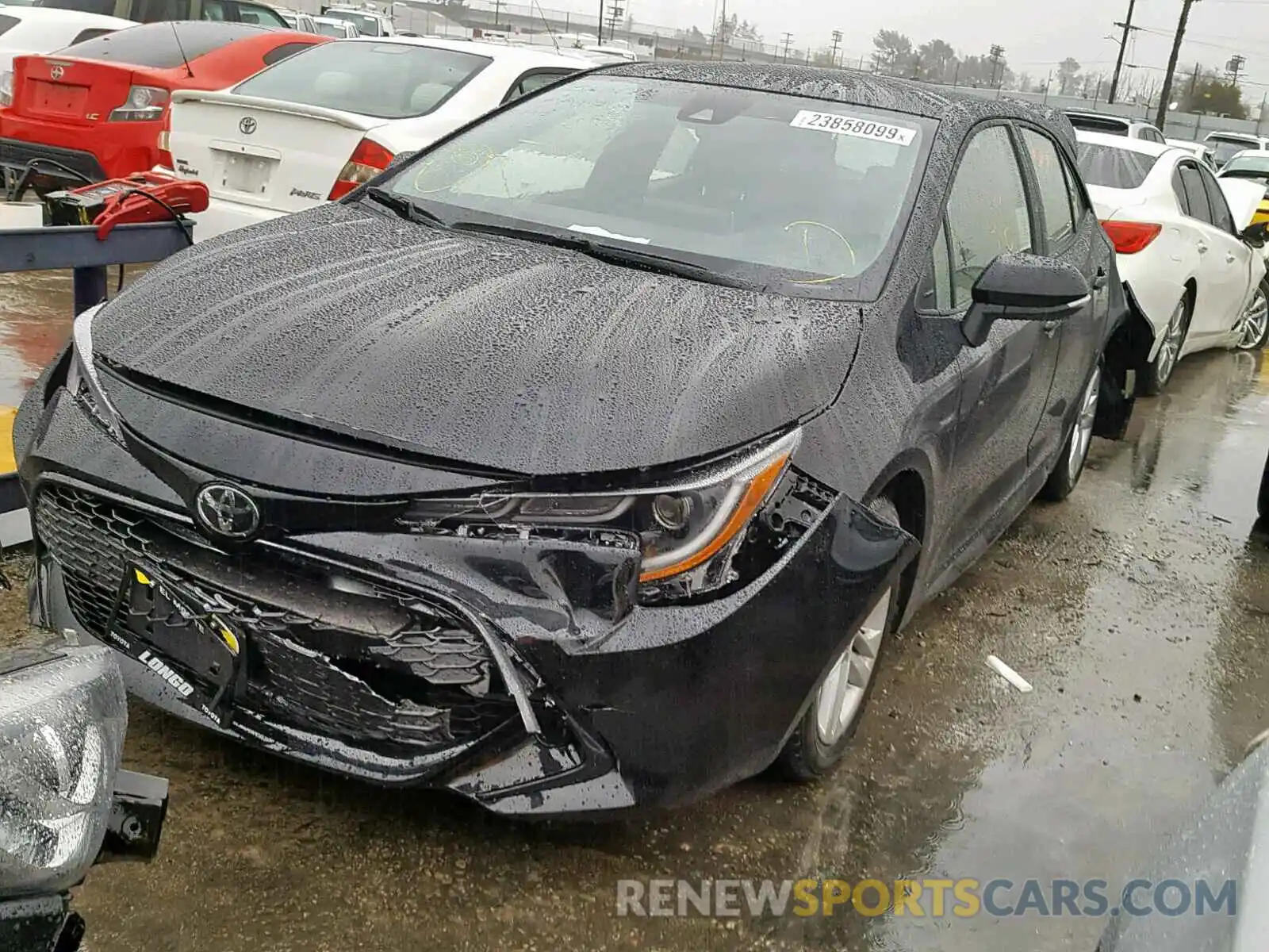 2 Photograph of a damaged car JTNK4RBE0K3030459 TOYOTA COROLLA 2019