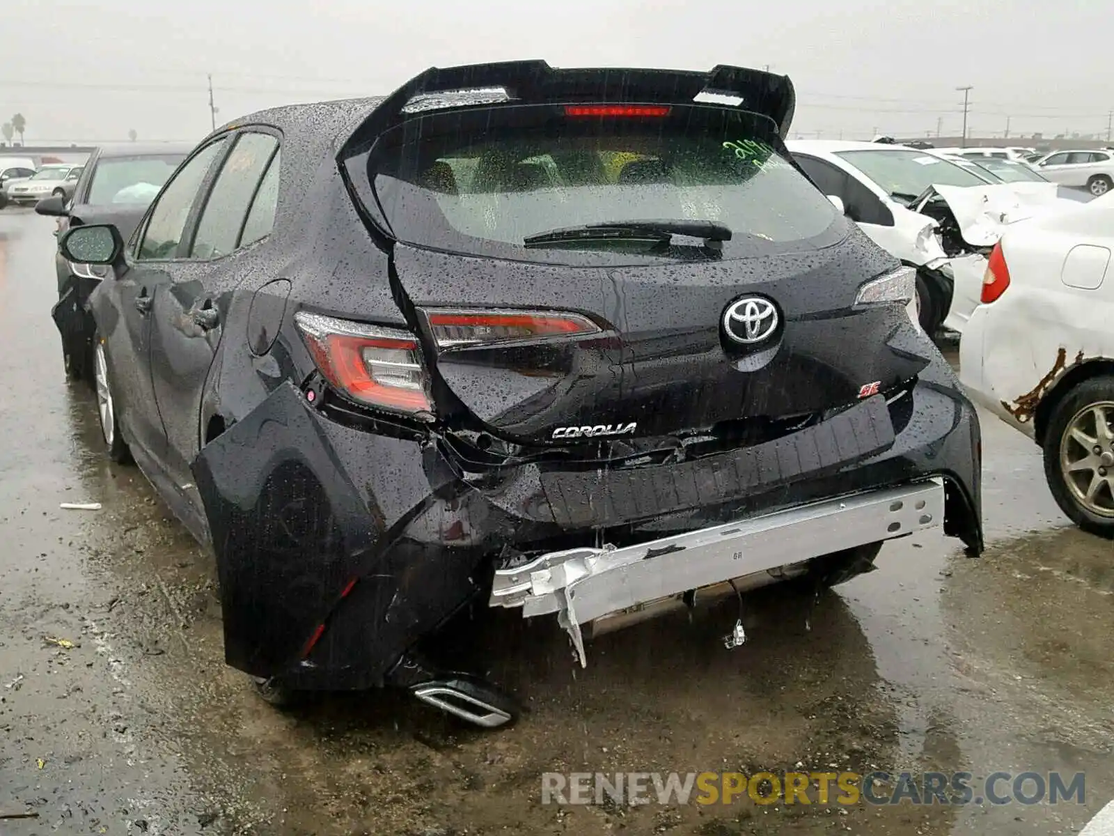 3 Photograph of a damaged car JTNK4RBE0K3030459 TOYOTA COROLLA 2019