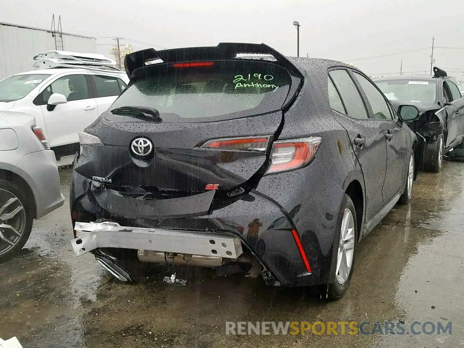 4 Photograph of a damaged car JTNK4RBE0K3030459 TOYOTA COROLLA 2019