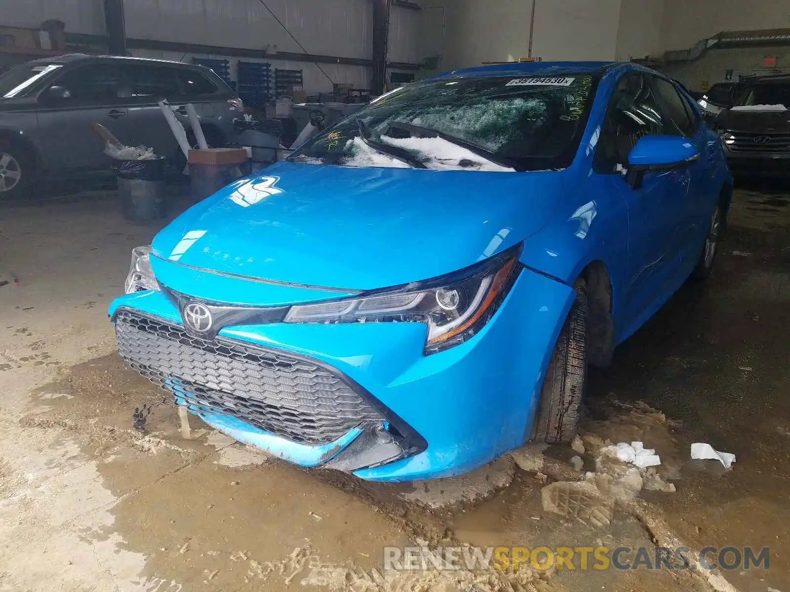 2 Photograph of a damaged car JTNK4RBE0K3032048 TOYOTA COROLLA 2019