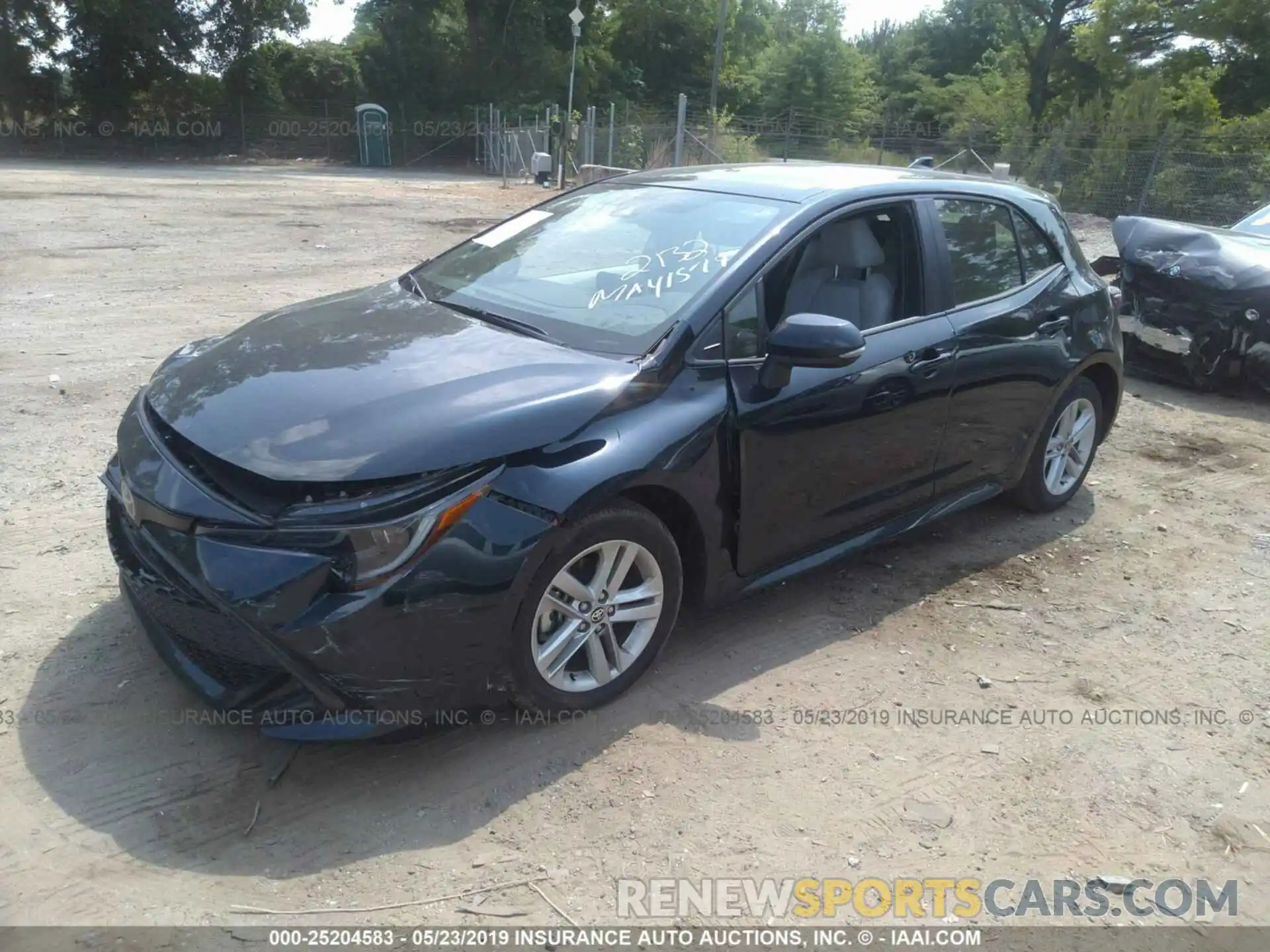 2 Photograph of a damaged car JTNK4RBE0K3032132 TOYOTA COROLLA 2019