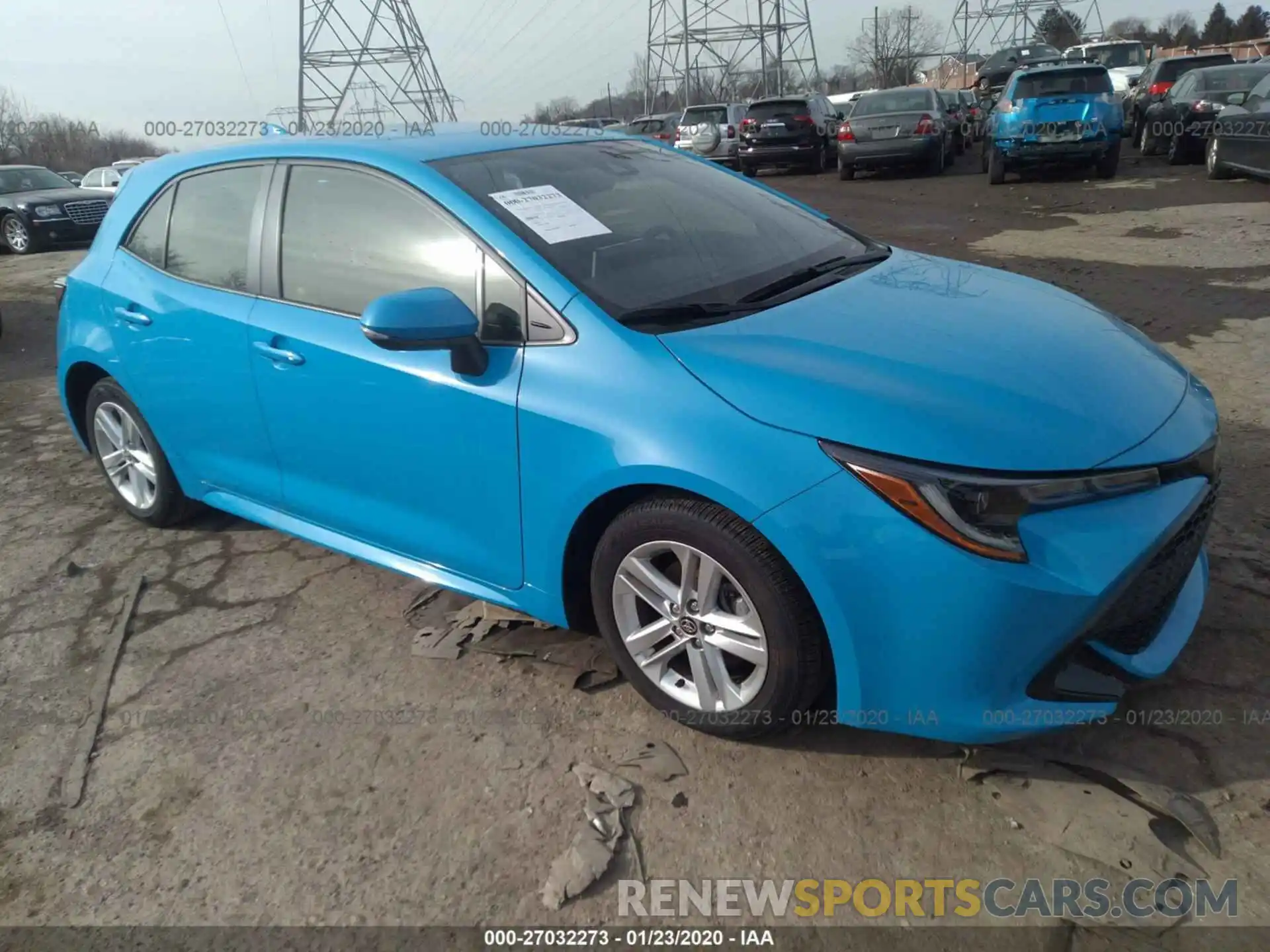 1 Photograph of a damaged car JTNK4RBE0K3033412 TOYOTA COROLLA 2019