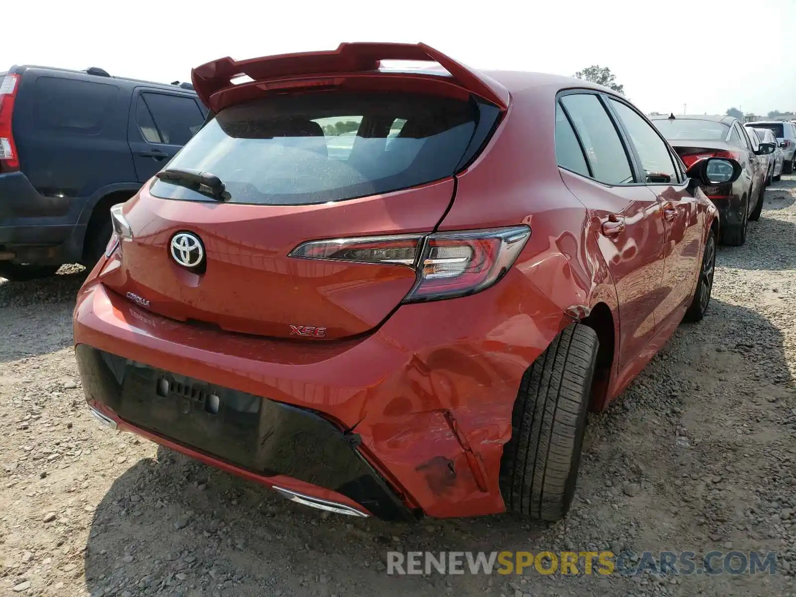 4 Photograph of a damaged car JTNK4RBE0K3037489 TOYOTA COROLLA 2019