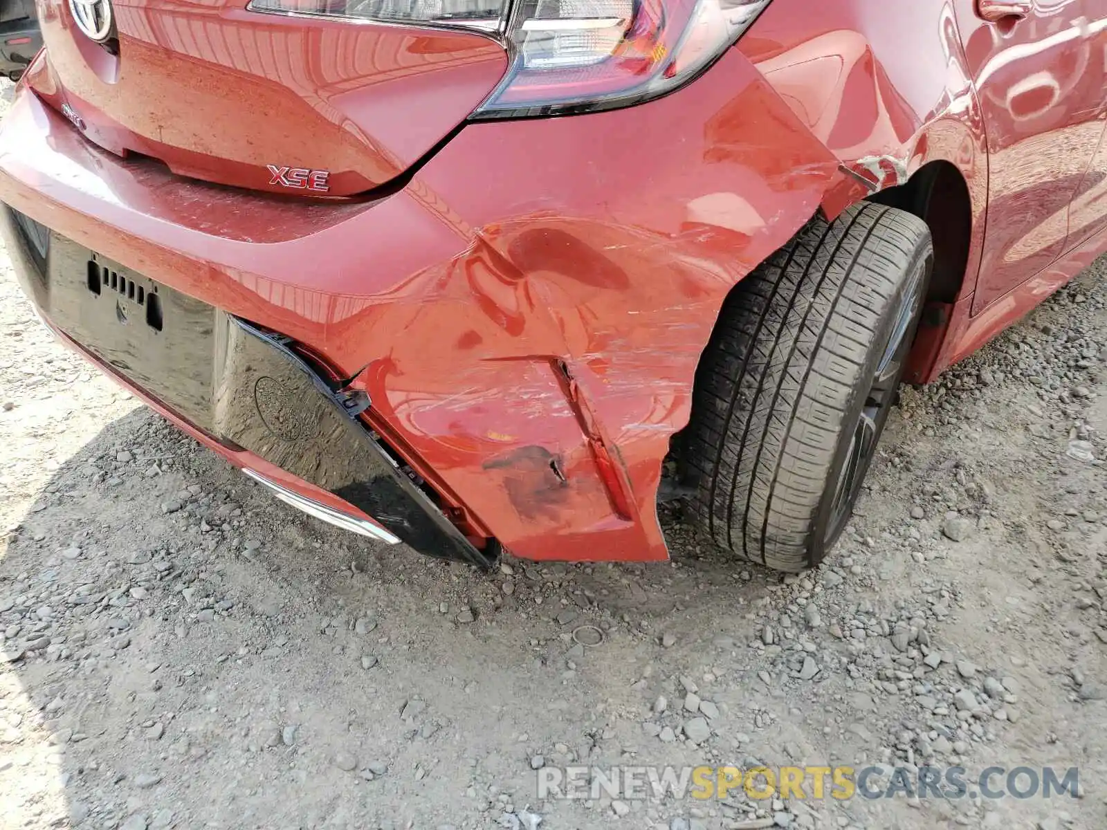 9 Photograph of a damaged car JTNK4RBE0K3037489 TOYOTA COROLLA 2019