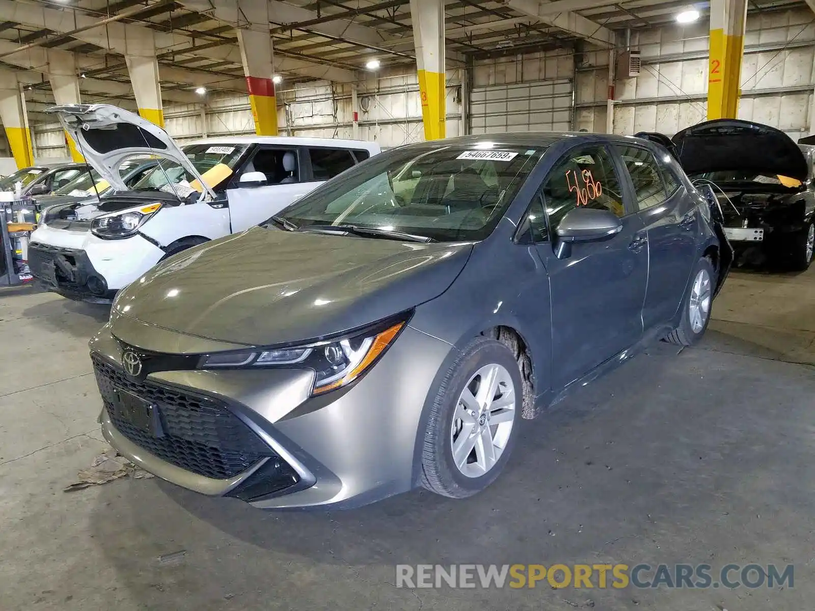 2 Photograph of a damaged car JTNK4RBE0K3038447 TOYOTA COROLLA 2019