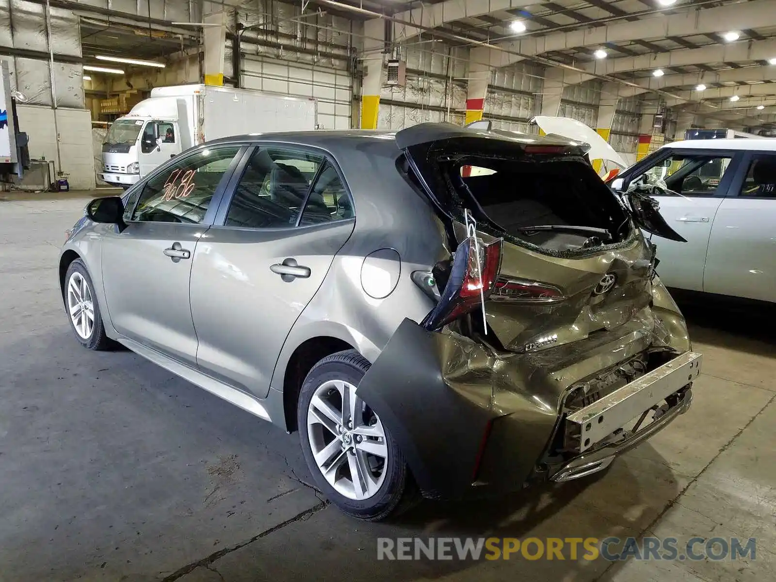 3 Photograph of a damaged car JTNK4RBE0K3038447 TOYOTA COROLLA 2019