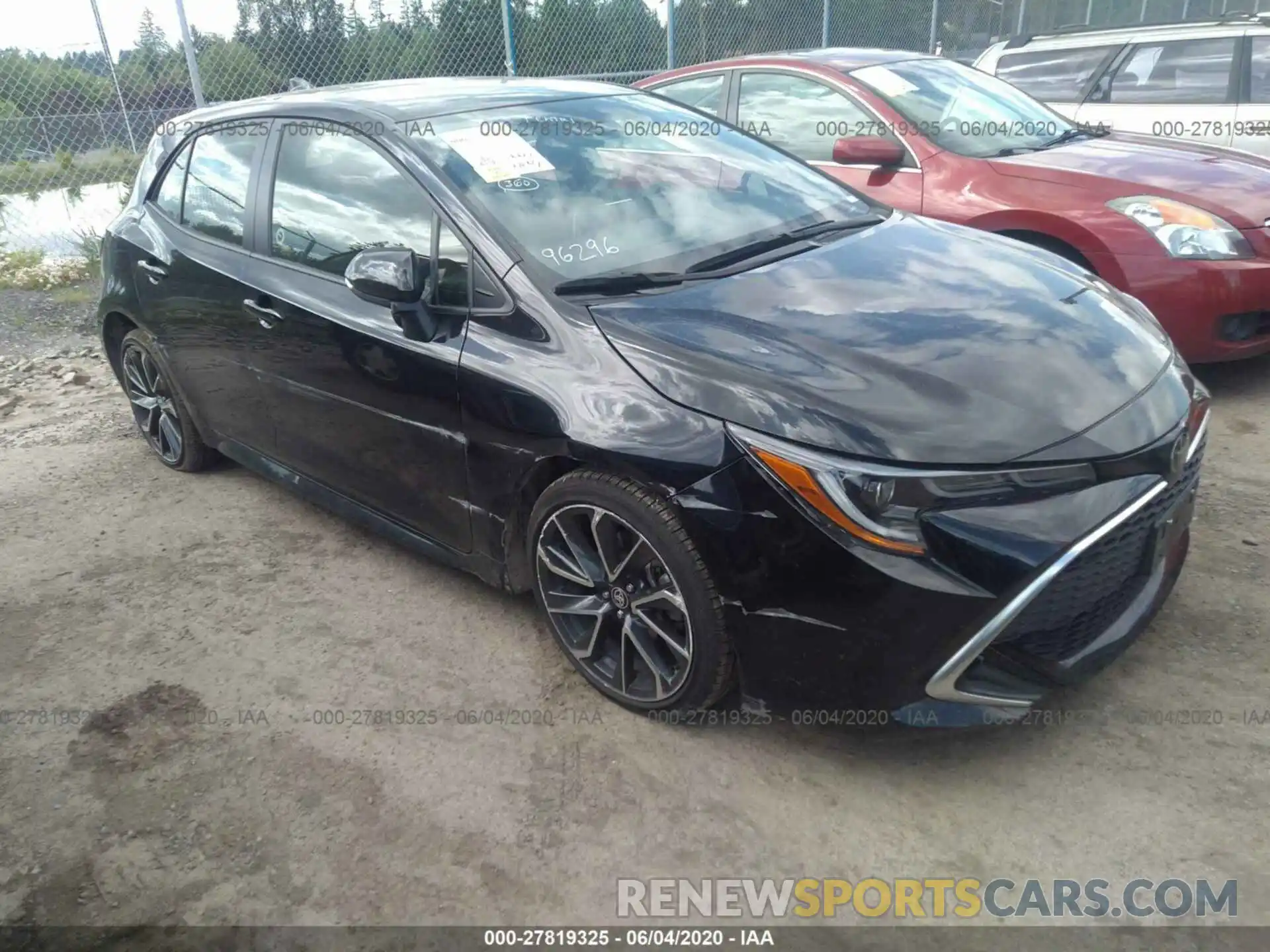 1 Photograph of a damaged car JTNK4RBE0K3039338 TOYOTA COROLLA 2019