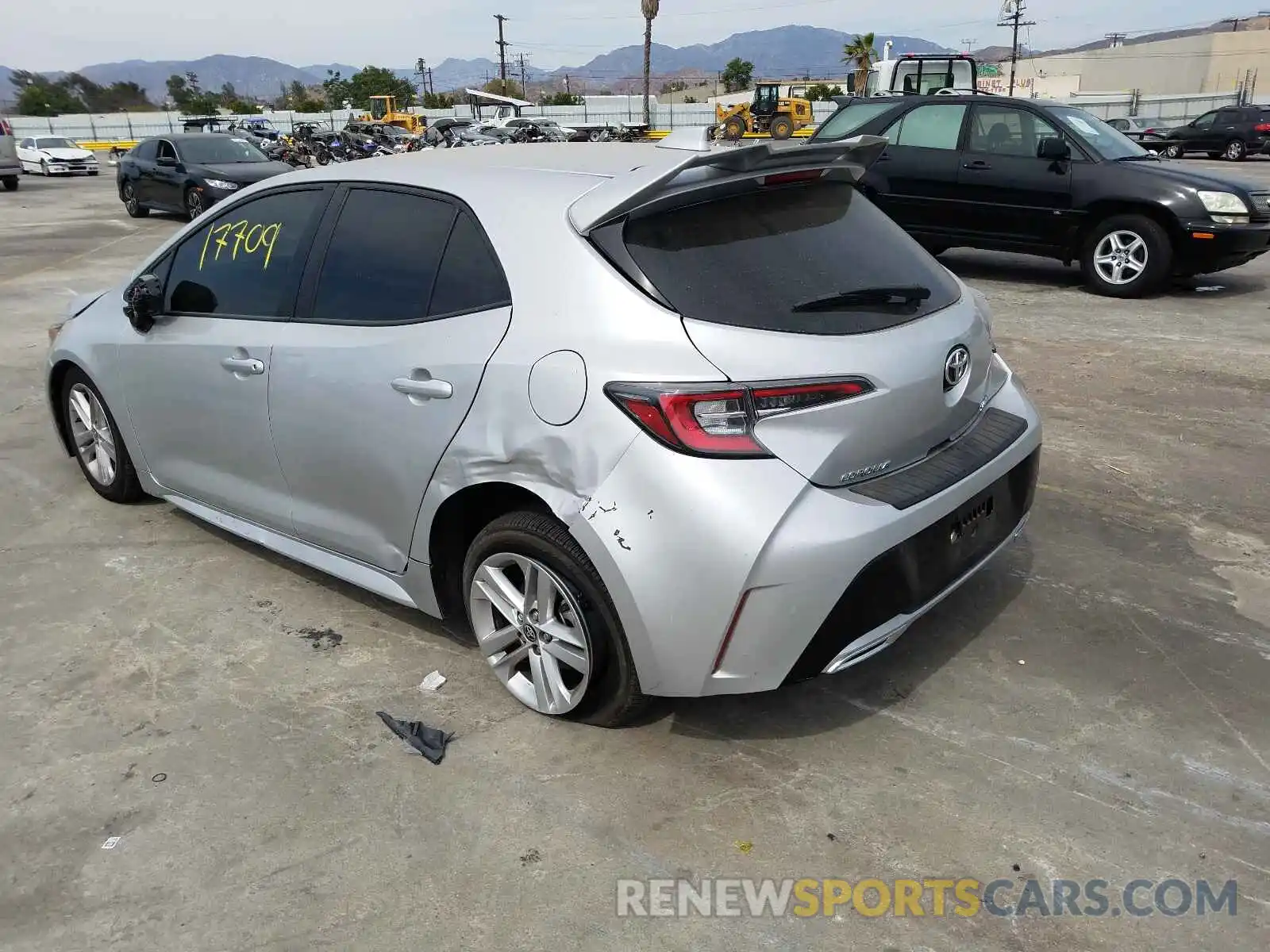 3 Photograph of a damaged car JTNK4RBE0K3041512 TOYOTA COROLLA 2019