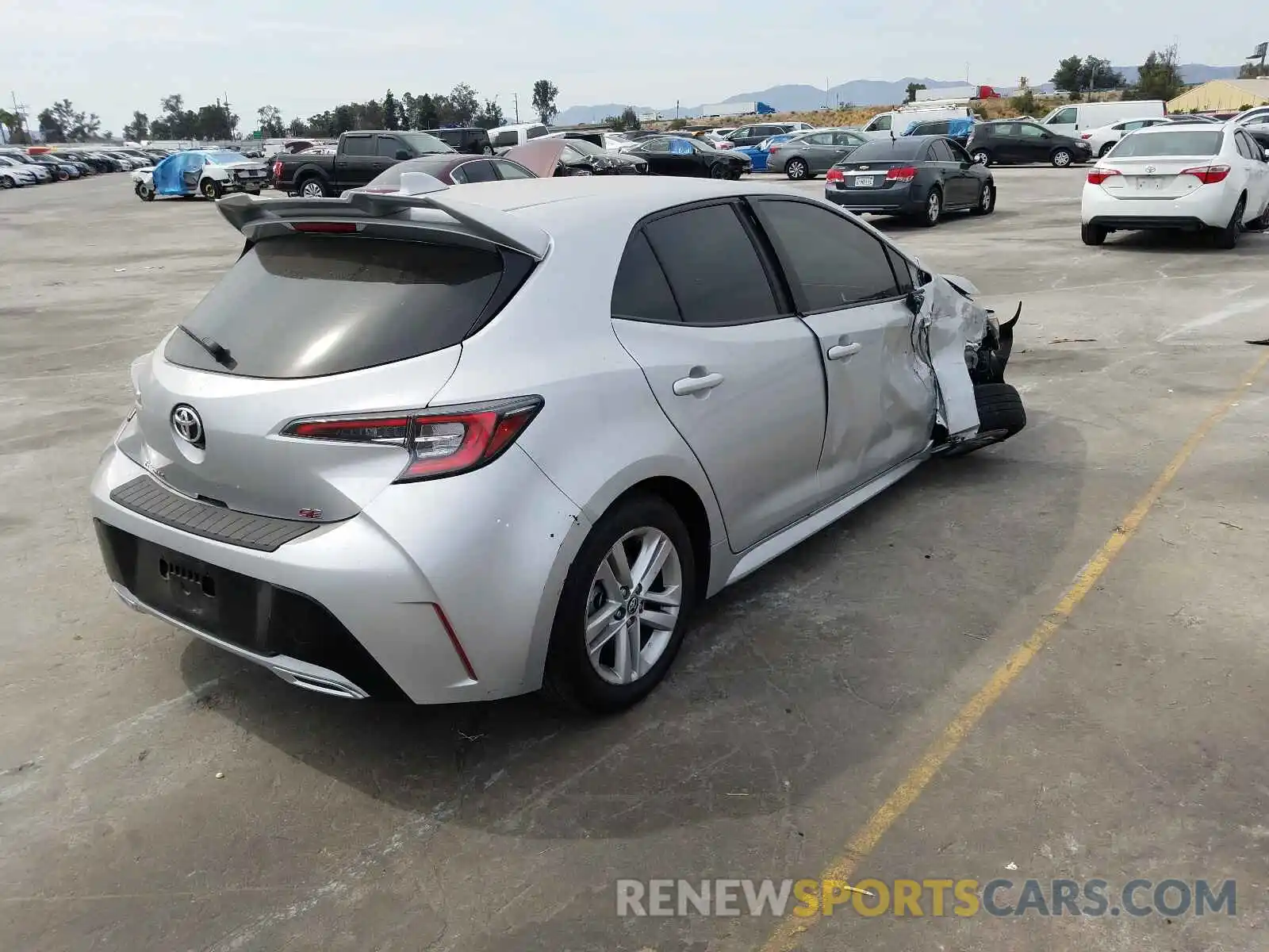 4 Photograph of a damaged car JTNK4RBE0K3041512 TOYOTA COROLLA 2019