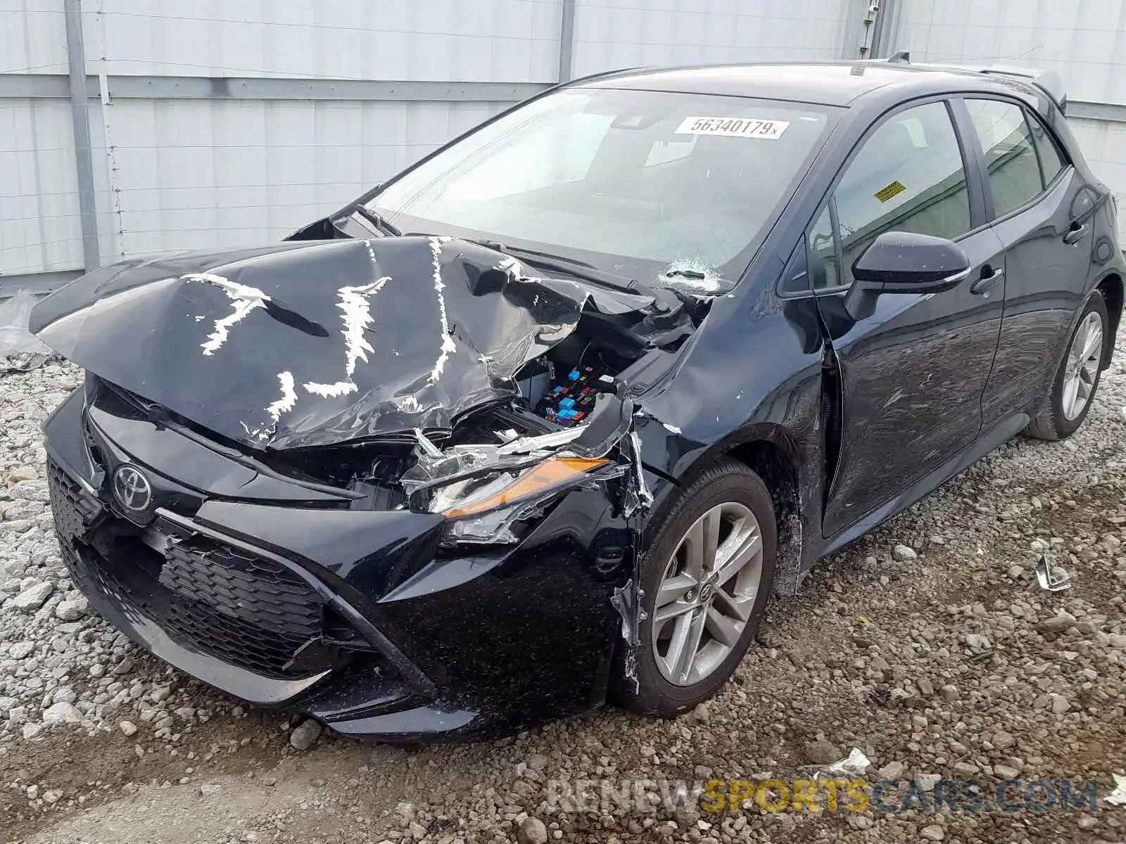 2 Photograph of a damaged car JTNK4RBE0K3041526 TOYOTA COROLLA 2019