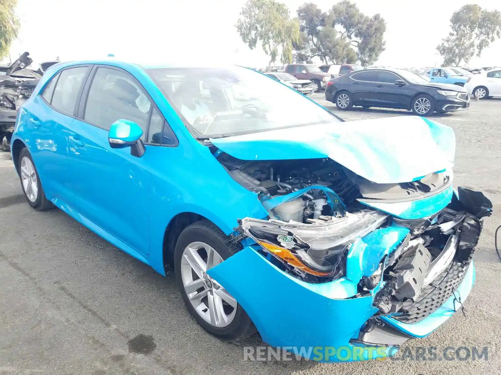 1 Photograph of a damaged car JTNK4RBE0K3042031 TOYOTA COROLLA 2019