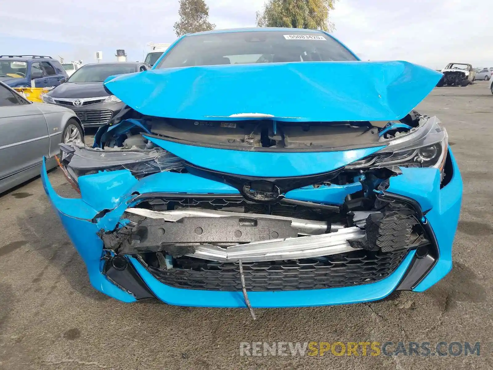 9 Photograph of a damaged car JTNK4RBE0K3042031 TOYOTA COROLLA 2019