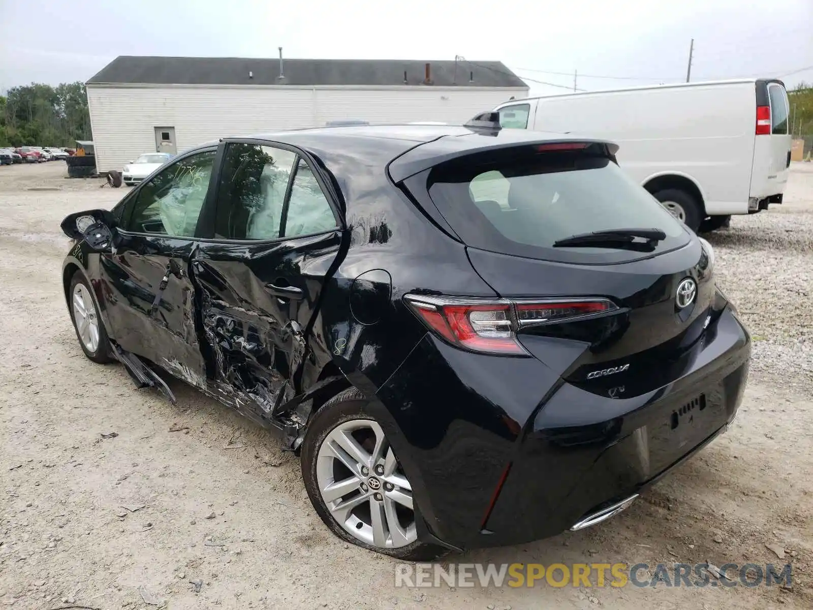 3 Photograph of a damaged car JTNK4RBE0K3042370 TOYOTA COROLLA 2019